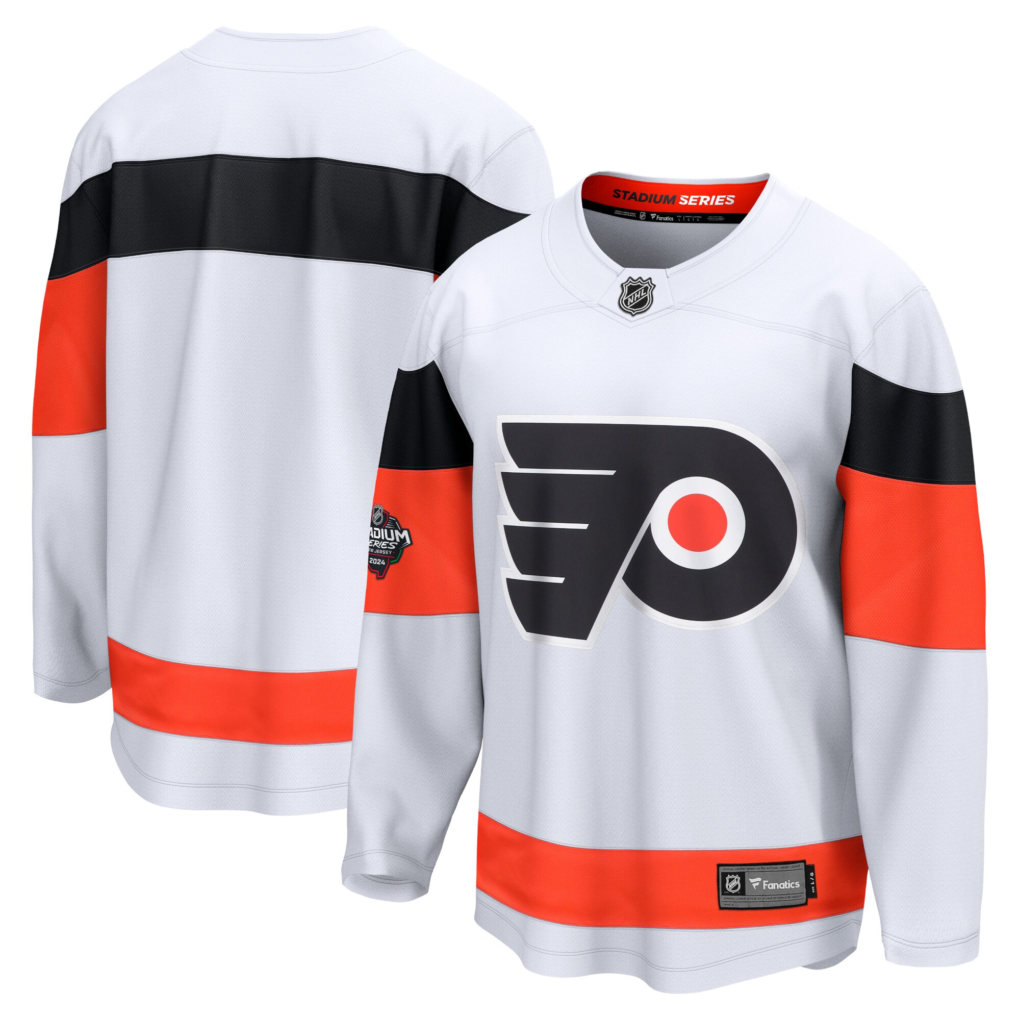 Philadelphia Flyers Fanatics 2024 NHL Stadium Series Breakaway Jersey White