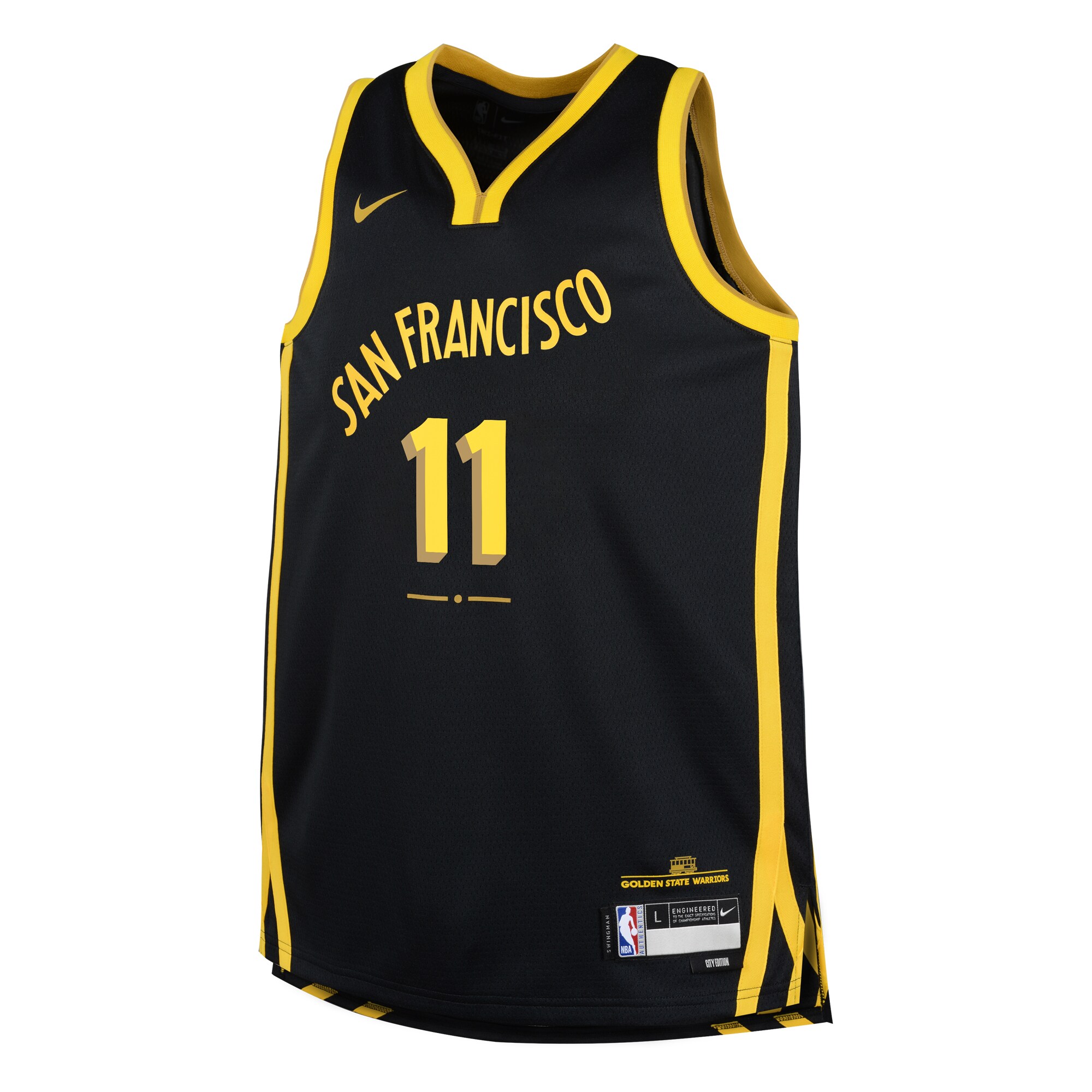 Klay Thompson Golden State Warriors Youth Swingman Replica Jersey - City Edition - Black