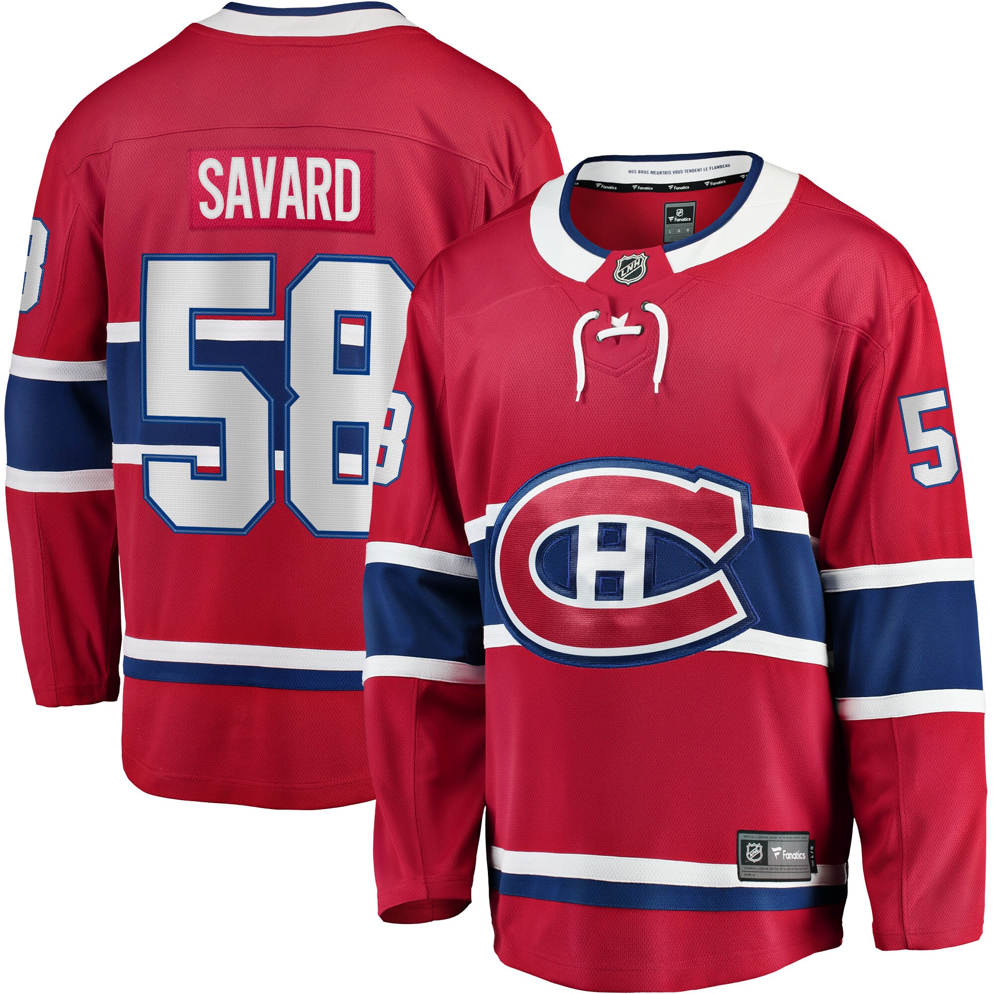David Savard Montreal Canadiens Fanatics Home Breakaway Player Jersey - Red
