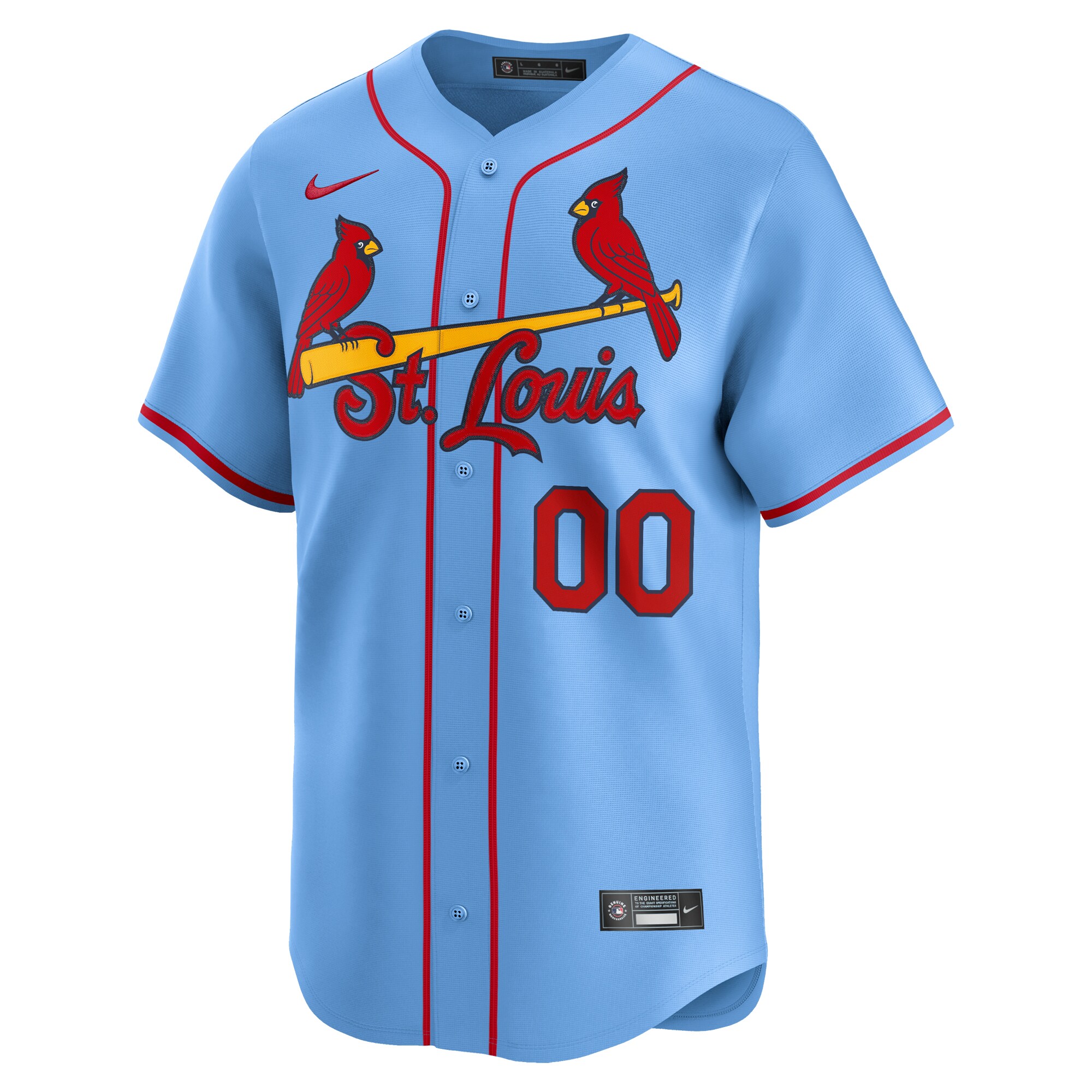 St. Louis Cardinals   Alternate Limited Custom Jersey Light Blue