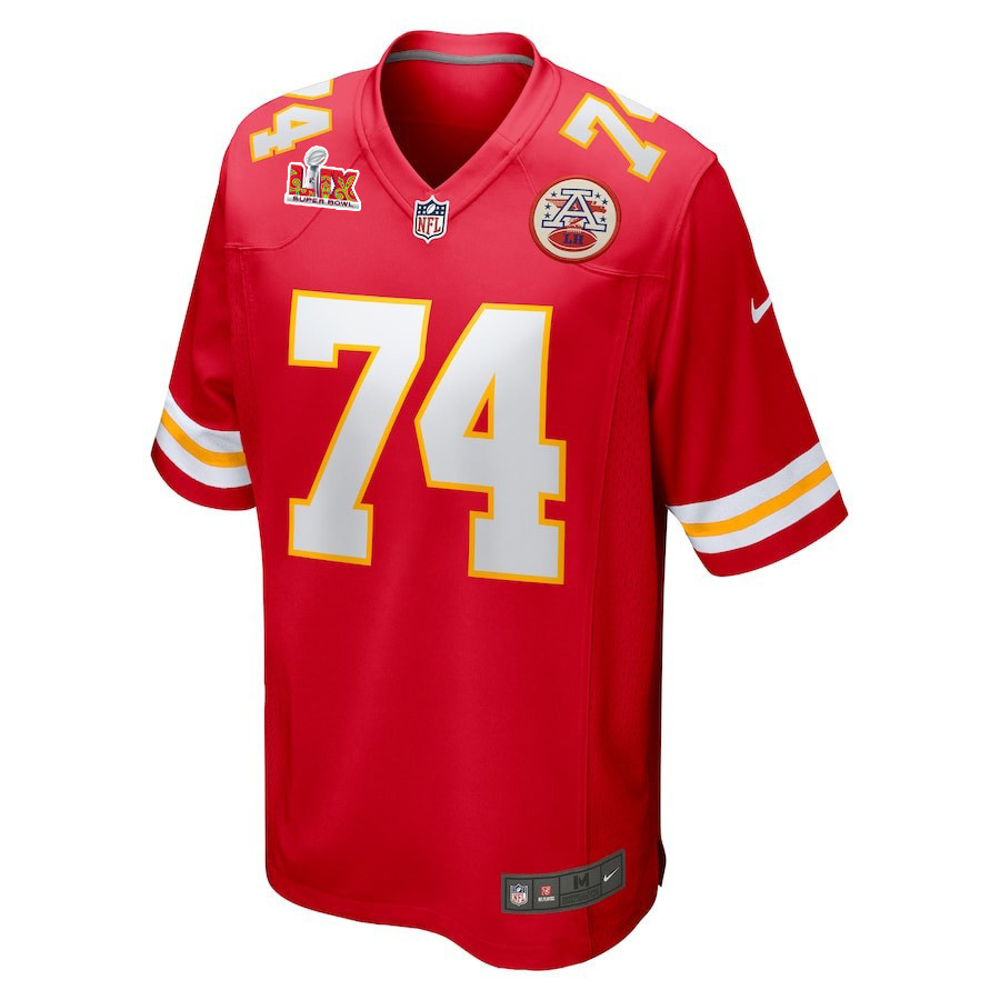 Jawaan Taylor #74 Kansas City Chiefs Super Bowl LIX Jersey - Men's - Red