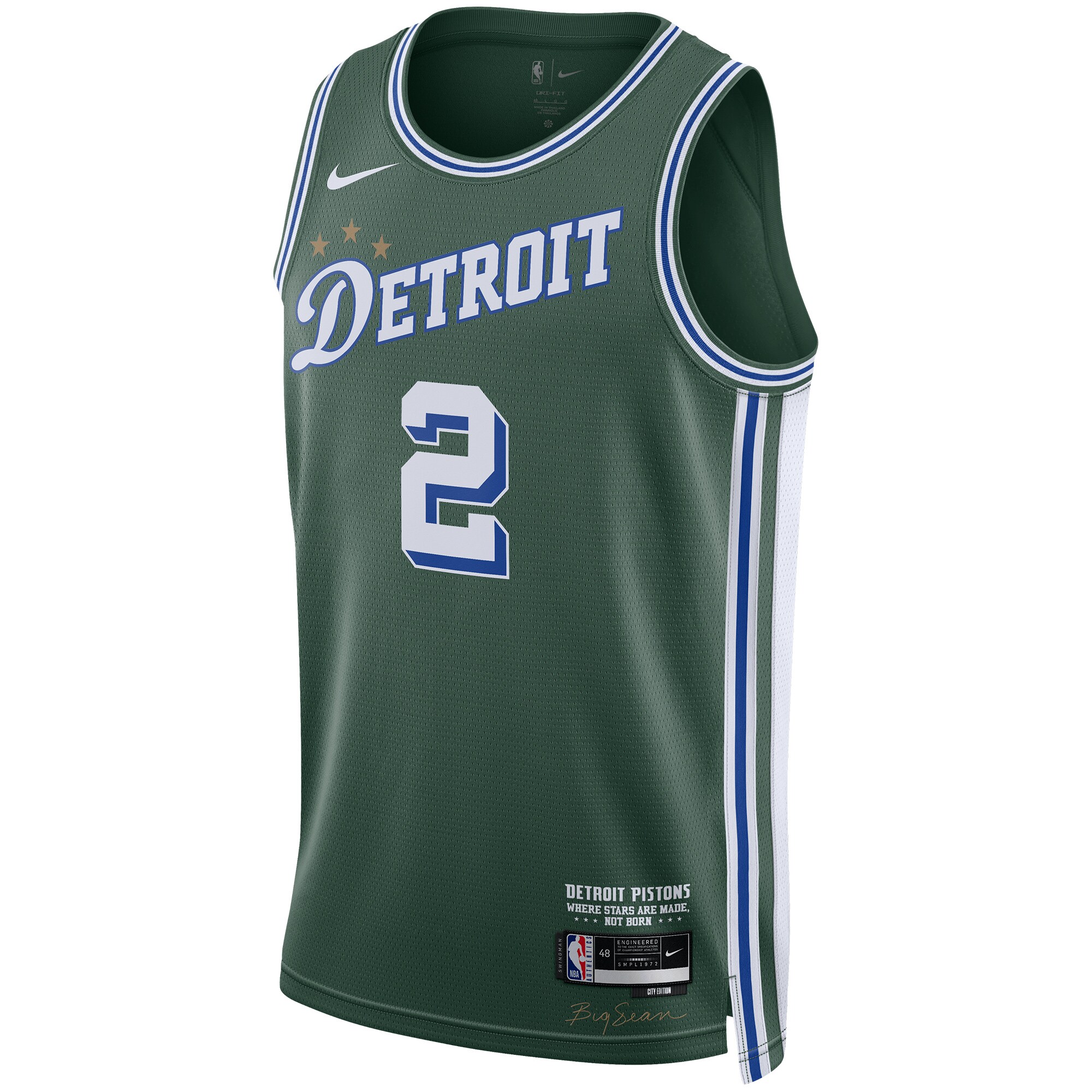 Cade Cunningham Detroit Pistons Unisex 2022\/23 Swingman Jersey - City Edition - Green