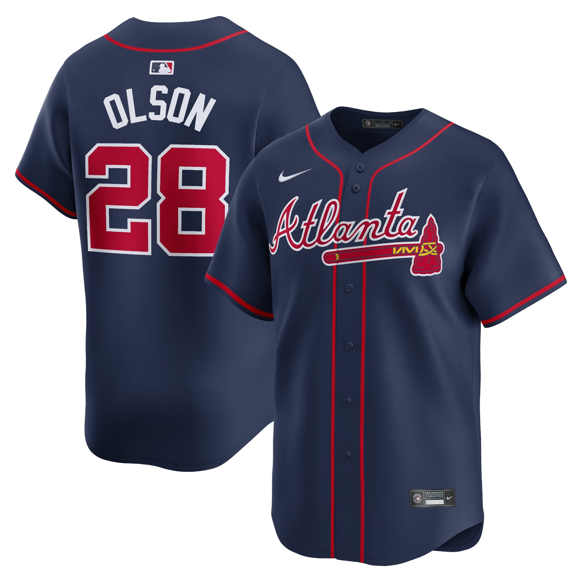 Matt Olson Atlanta Braves  Alternate Limited Player Jersey Navy