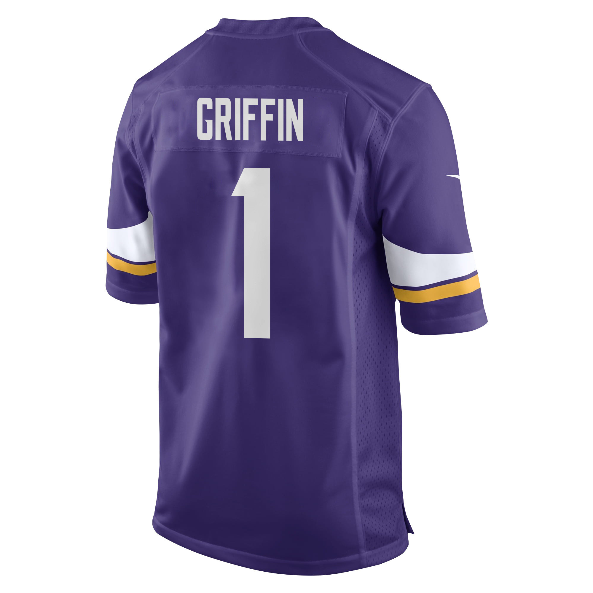 Shaq Griffin 1 Minnesota Vikings Super Bowl LIX New Orleans Patch Game Men Jersey - Purple