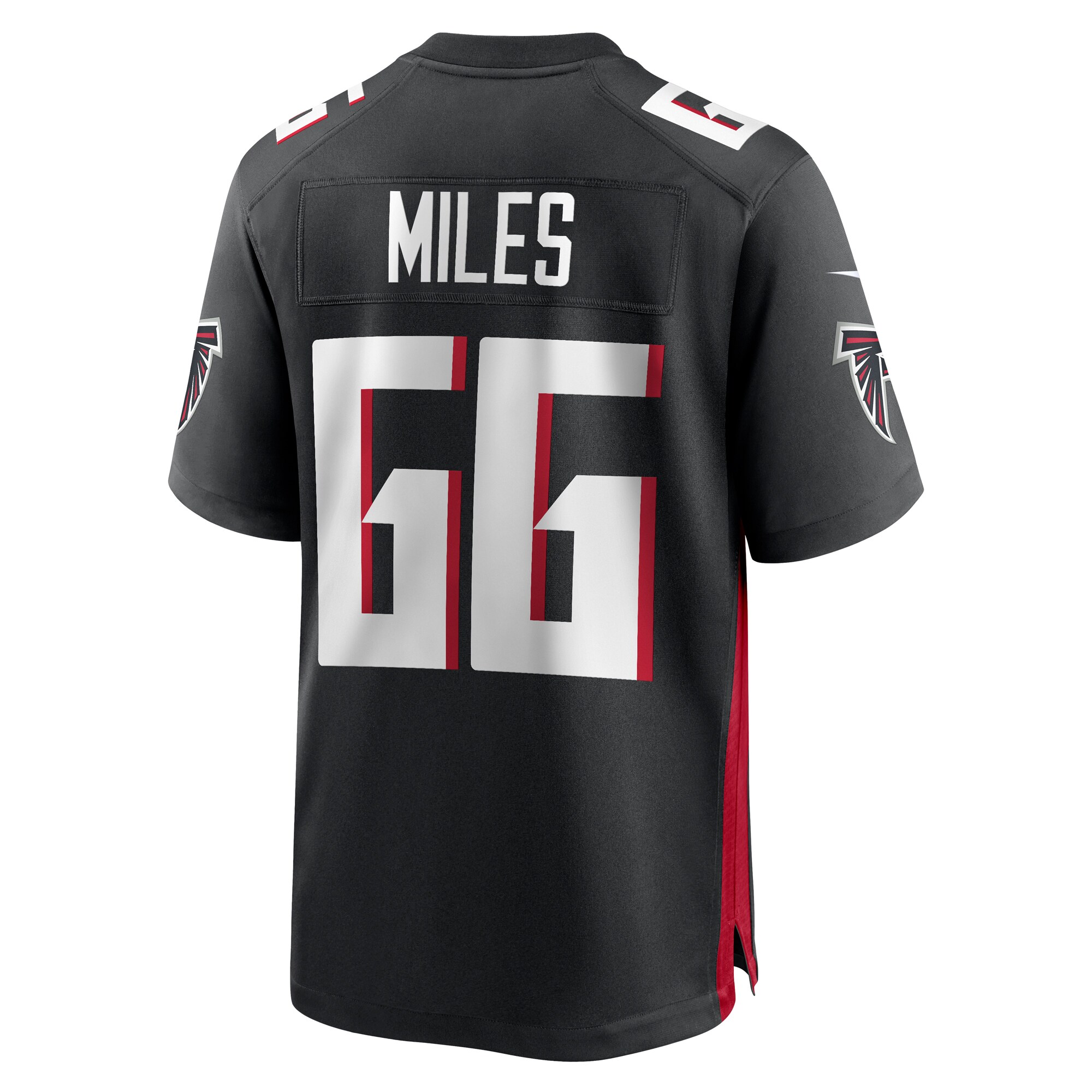 Joshua Miles Atlanta Falcons   Game Jersey -  Black