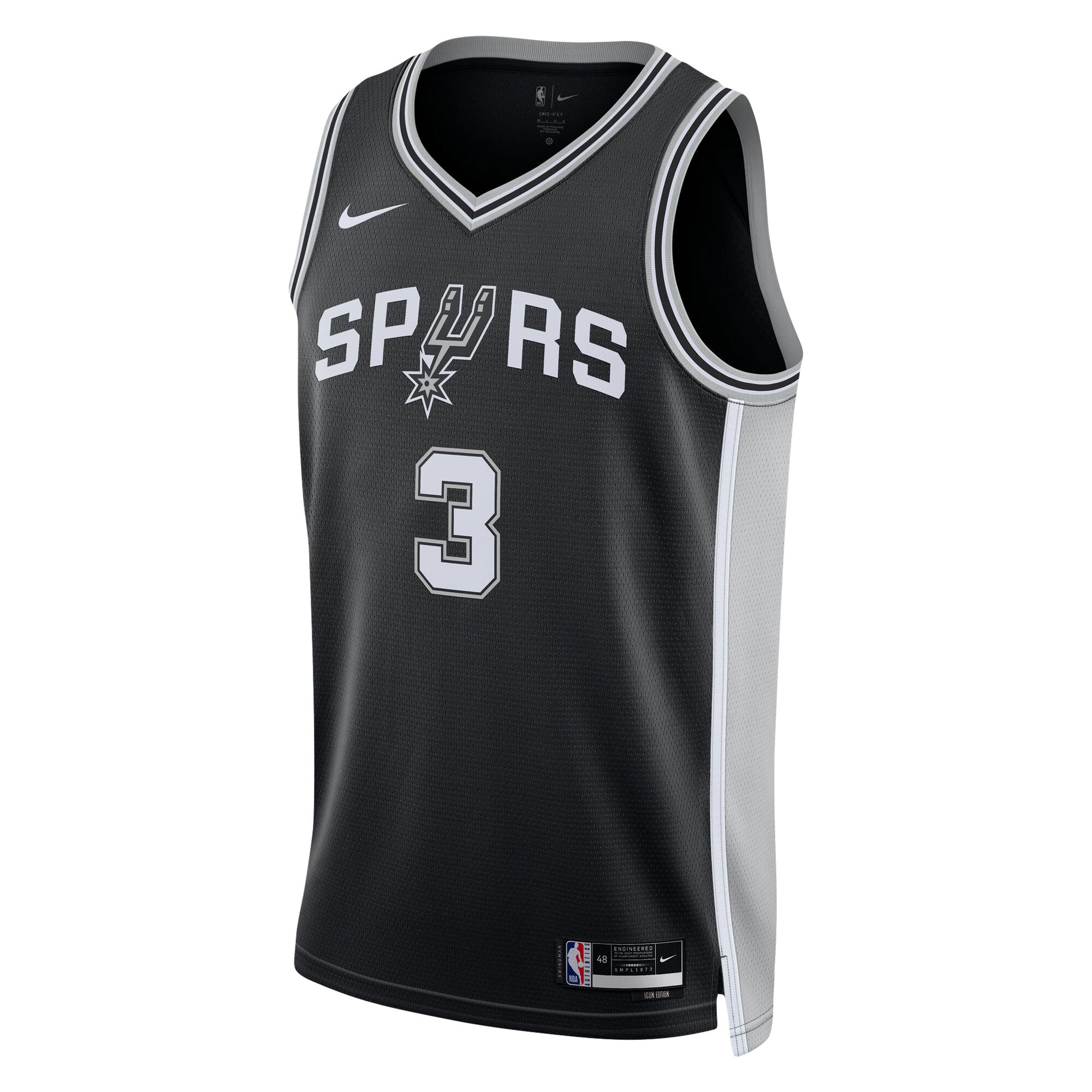 Keldon Johnson San Antonio Spurs Unisex Swingman Jersey - Icon Edition - Black