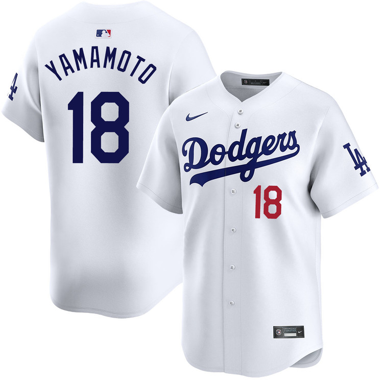 Yoshinobu Yamamoto Los Angeles Dodgers Home Limited Jersey