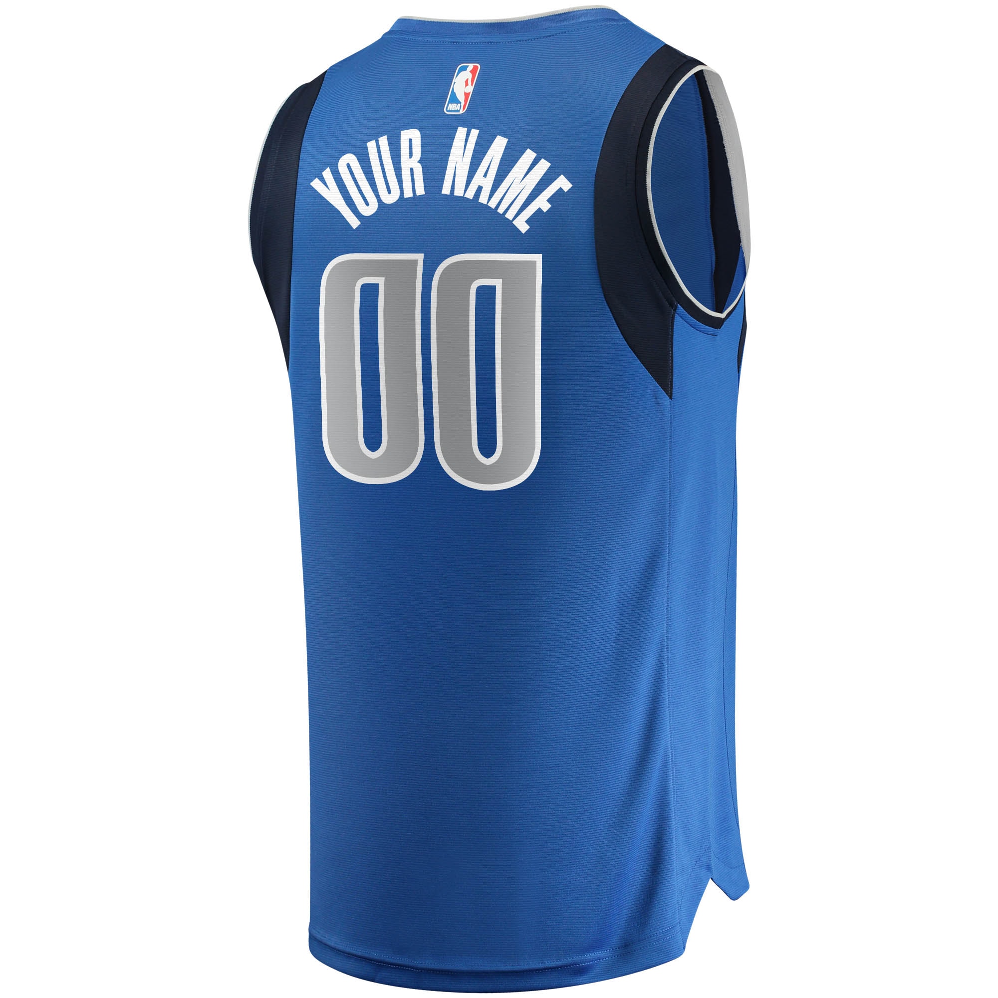 Dallas Mavericks Fanatics Fast Break Custom Replica Jersey Blue - Icon Edition