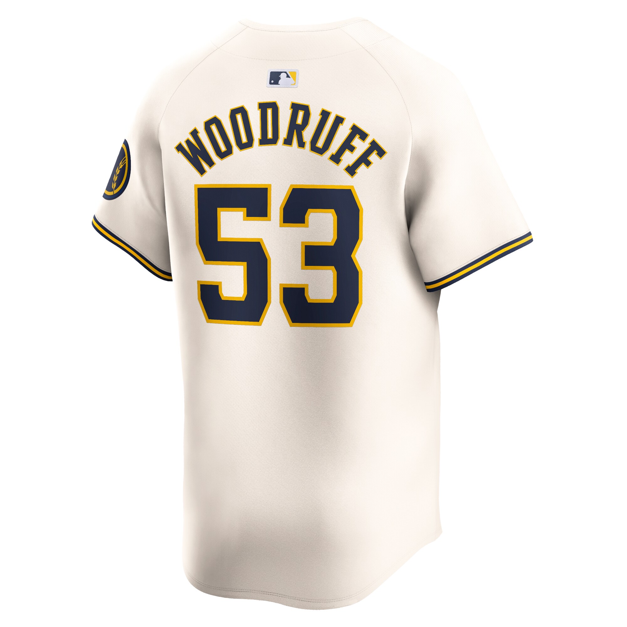 Brandon Woodruff Milwaukee Brewers  Home Limited Player Jersey - Cream