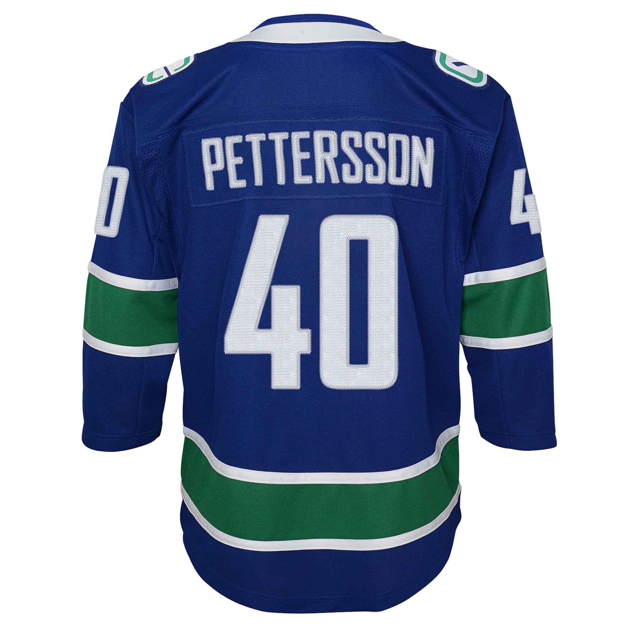 Elias Pettersson Vancouver Canucks Youth 2019\/20 Home Premier Player Jersey - Royal