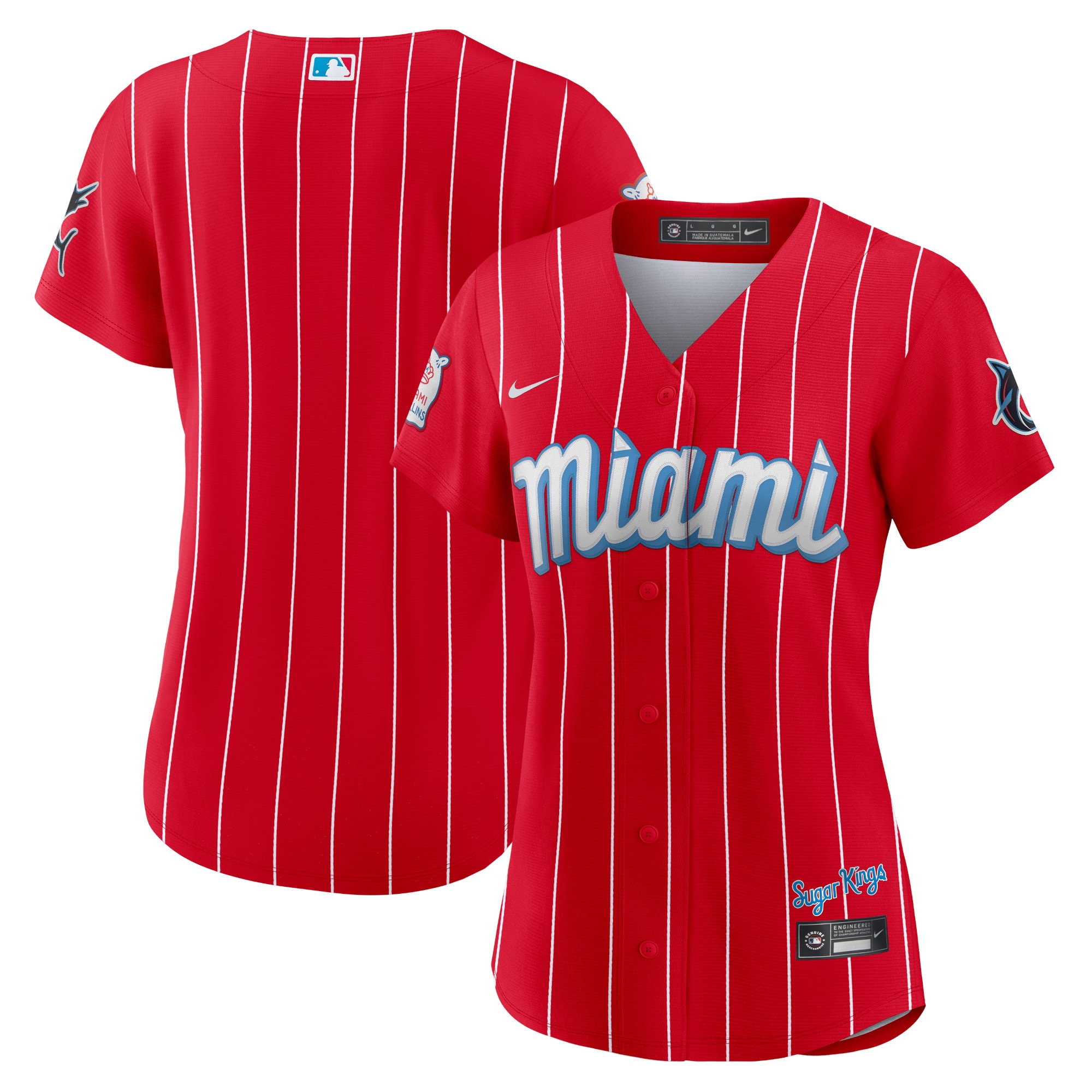 Miami Marlins  Women's City Connect Replica Jersey - Red