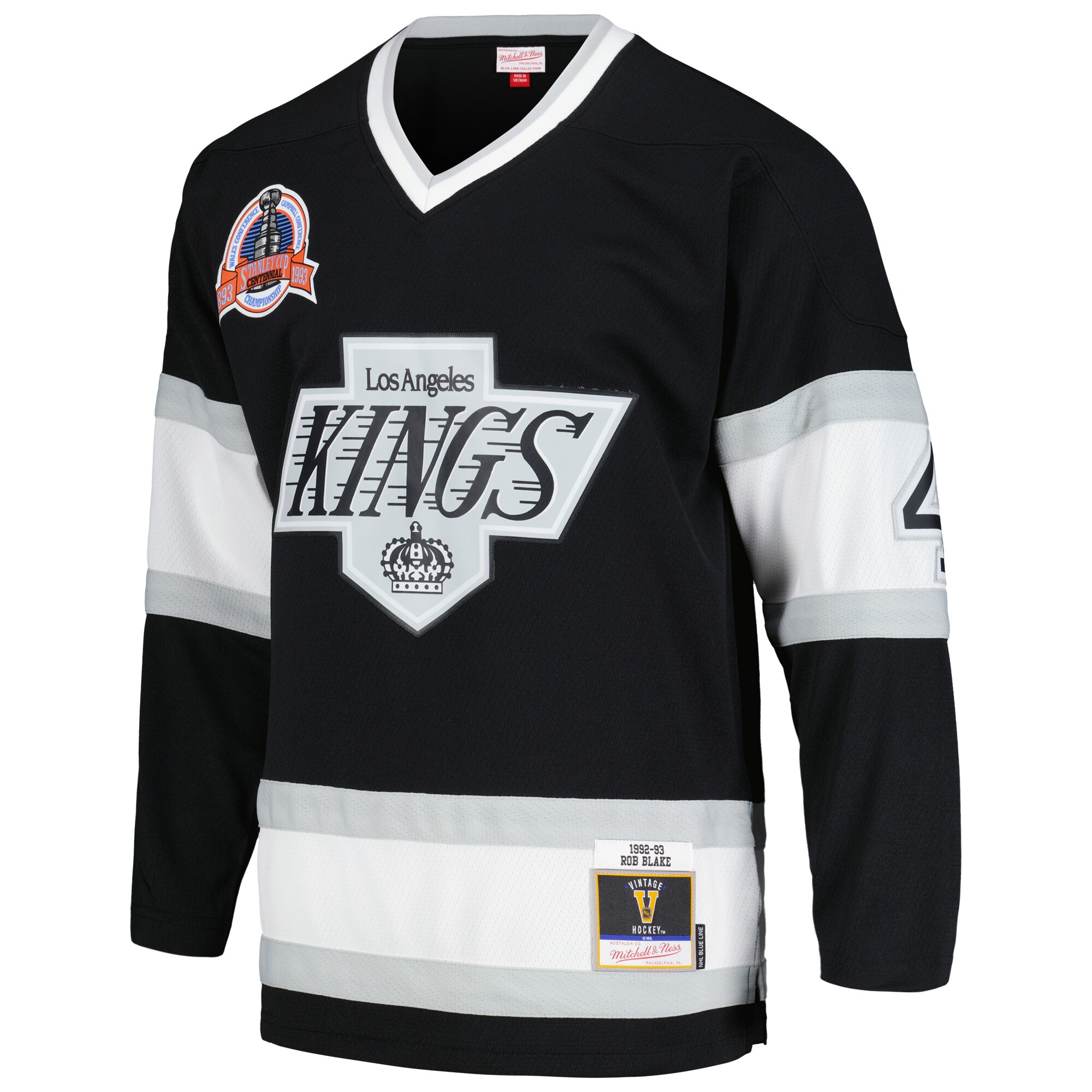 Rob Blake Los Angeles Kings Mitchell & Ness 1992\/93 Blue Line Player Jersey - Black