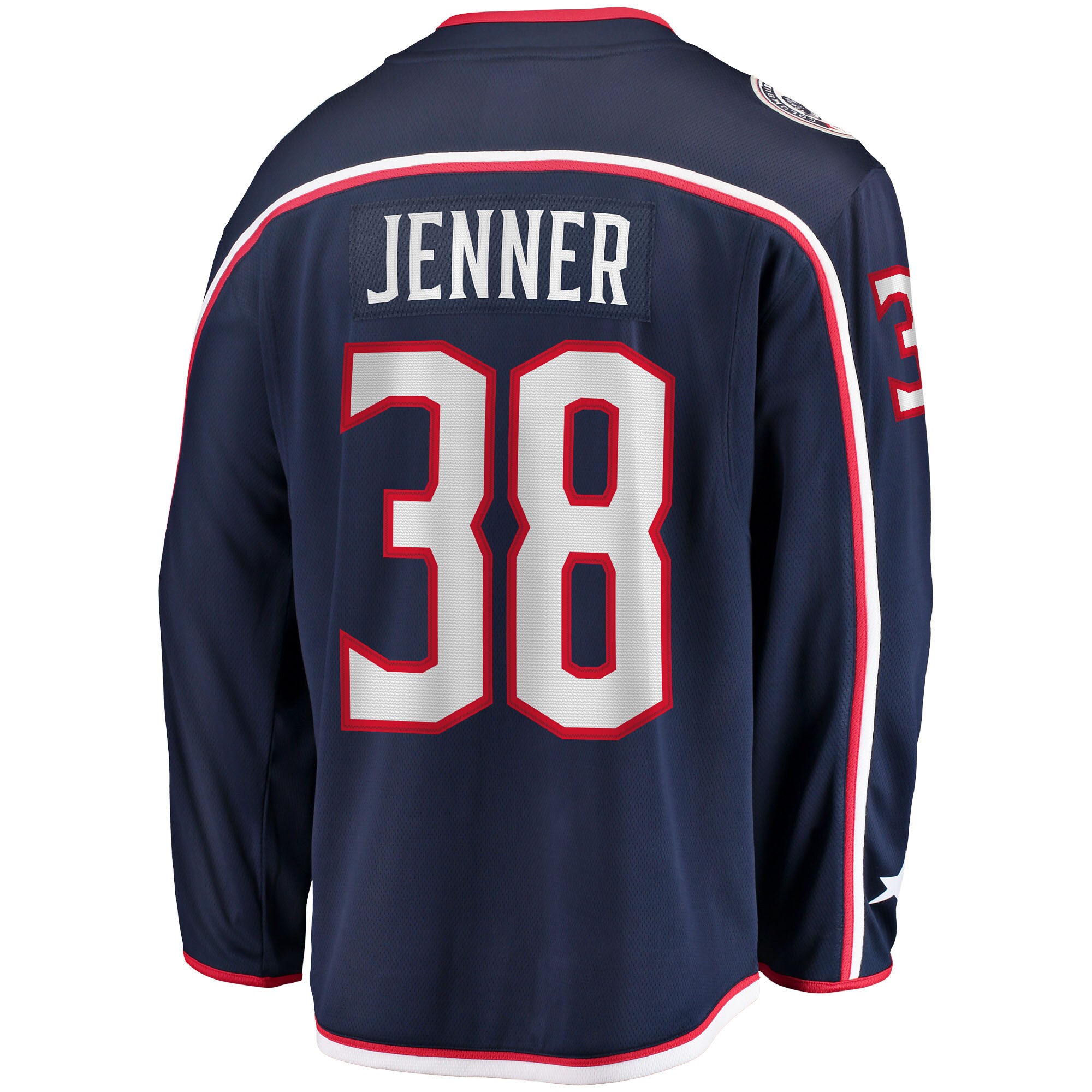 Boone Jenner Columbus Blue Jackets Home Captain Patch Breakaway Player Jersey - Navy
