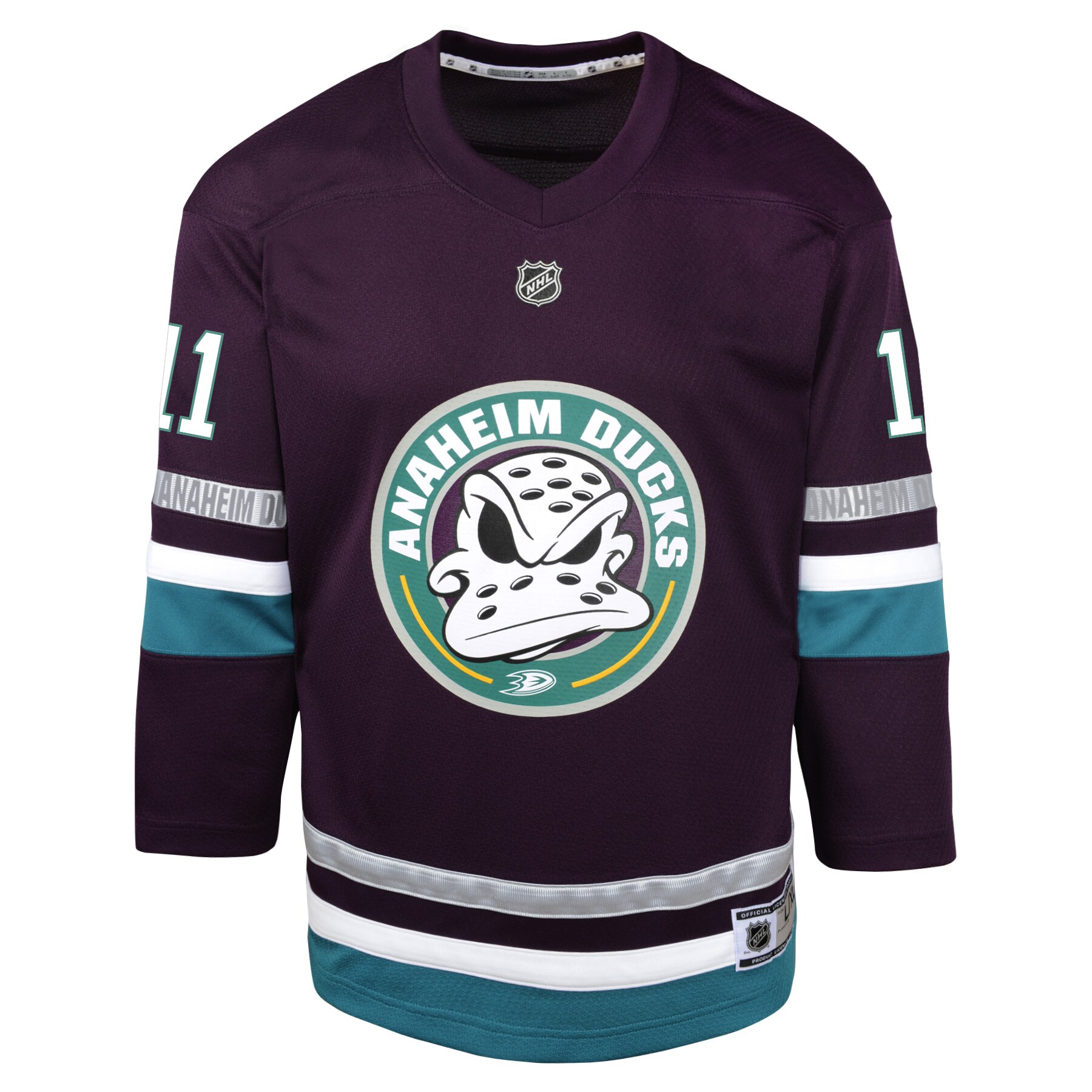 Trevor Zegras Anaheim Ducks Youth 30th Anniversary Replica Player Jersey Purple