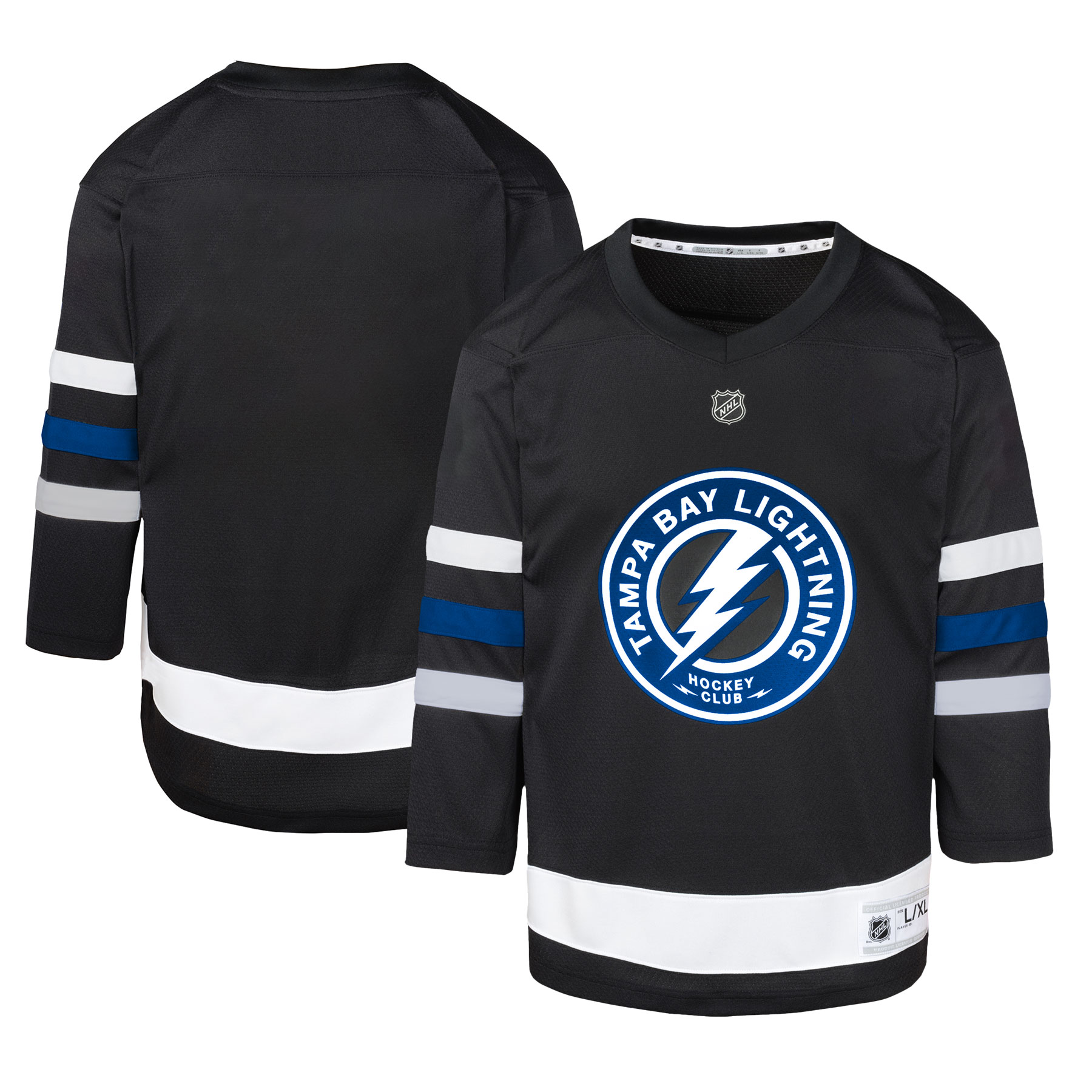 Tampa Bay Lightning Toddler Alternate Replica Jersey - Black