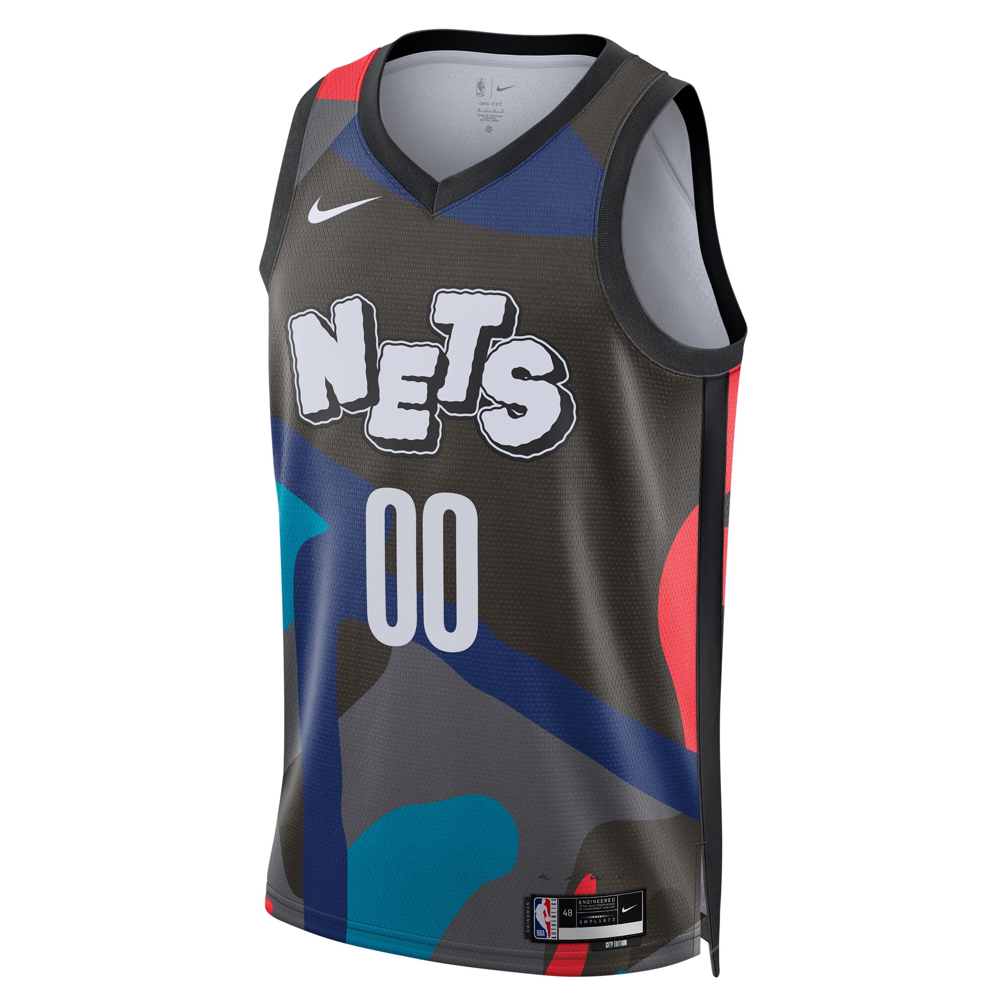 Brooklyn Nets Unisex 2023\/24 Custom Swingman Jersey - Black - City Edition