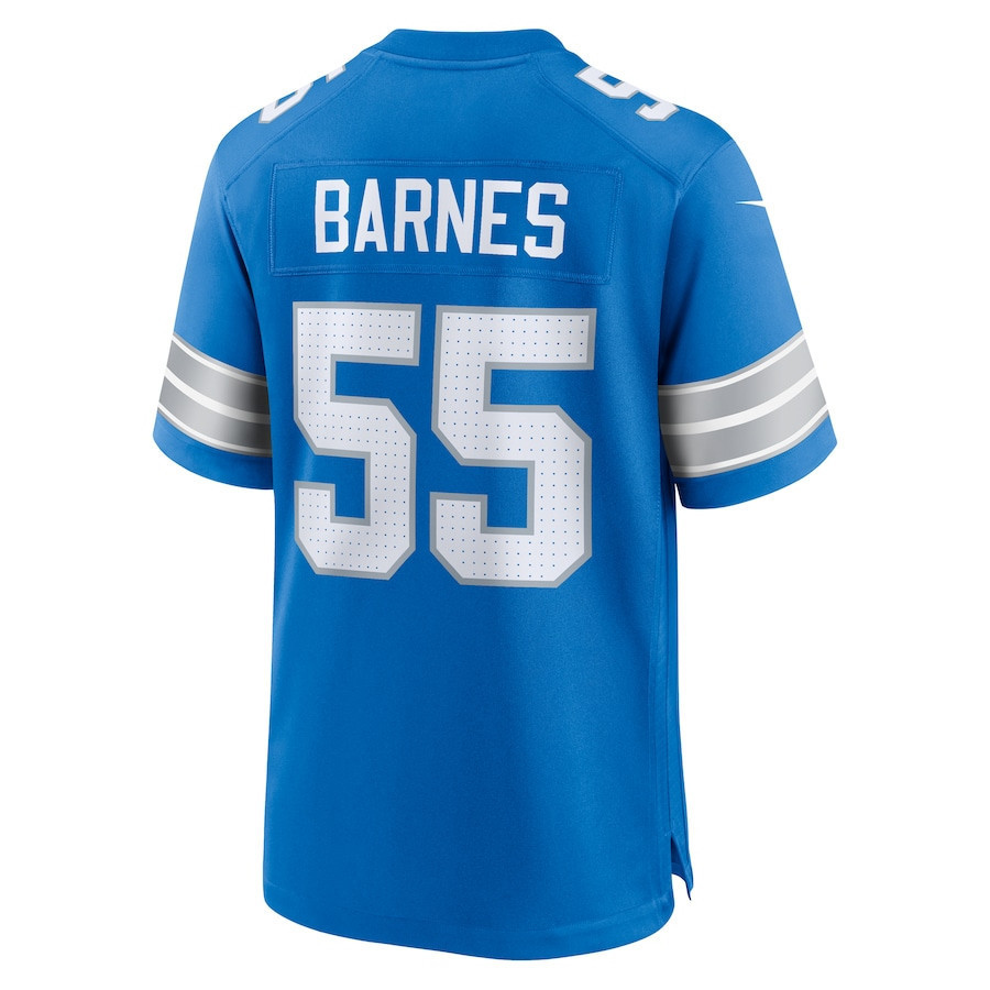 Derrick Barnes #55 Detroit Lions Super Bowl LIX Jersey - Men's - Blue