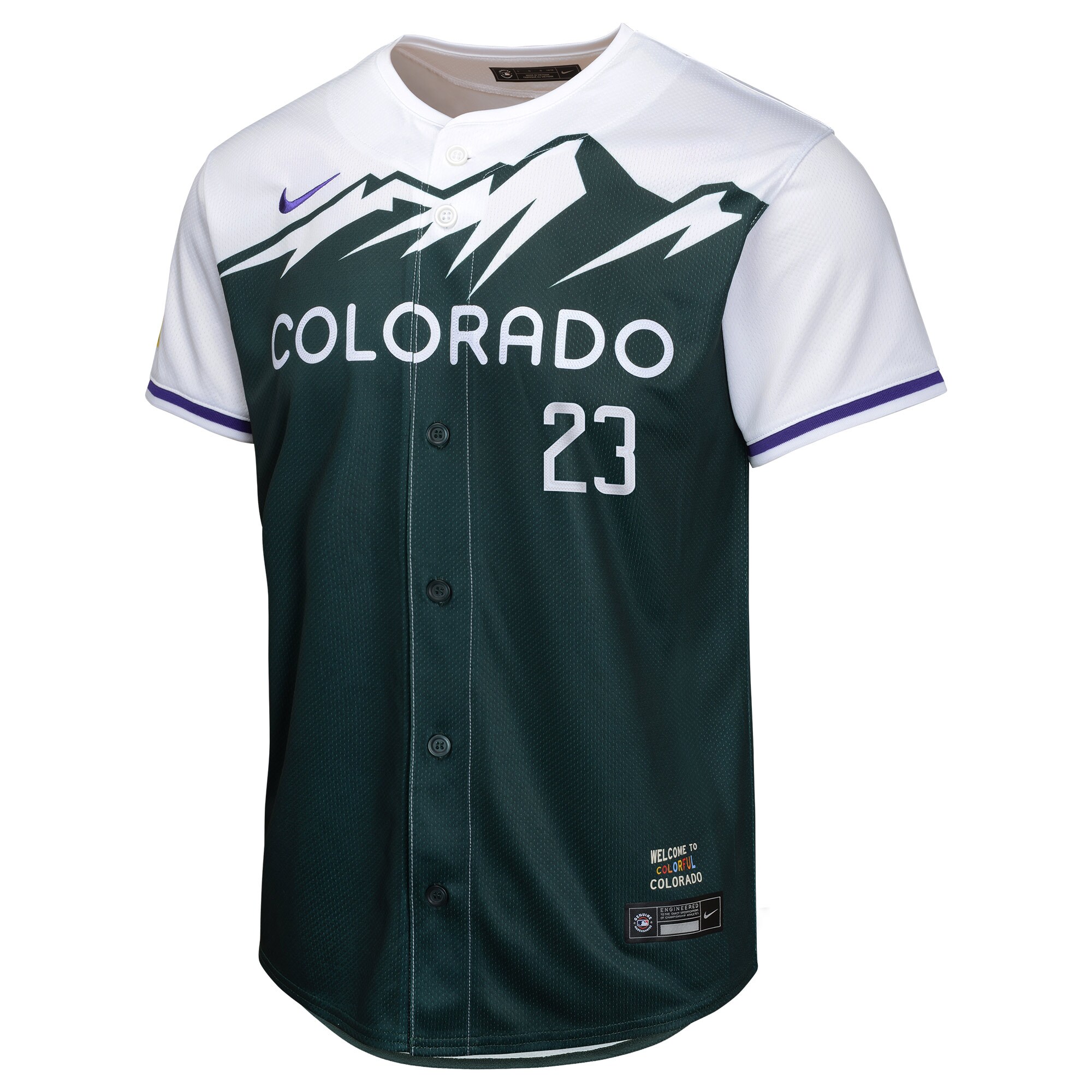 Kris Bryant Colorado Rockies Youth City Connect Limited Player Jersey - Green