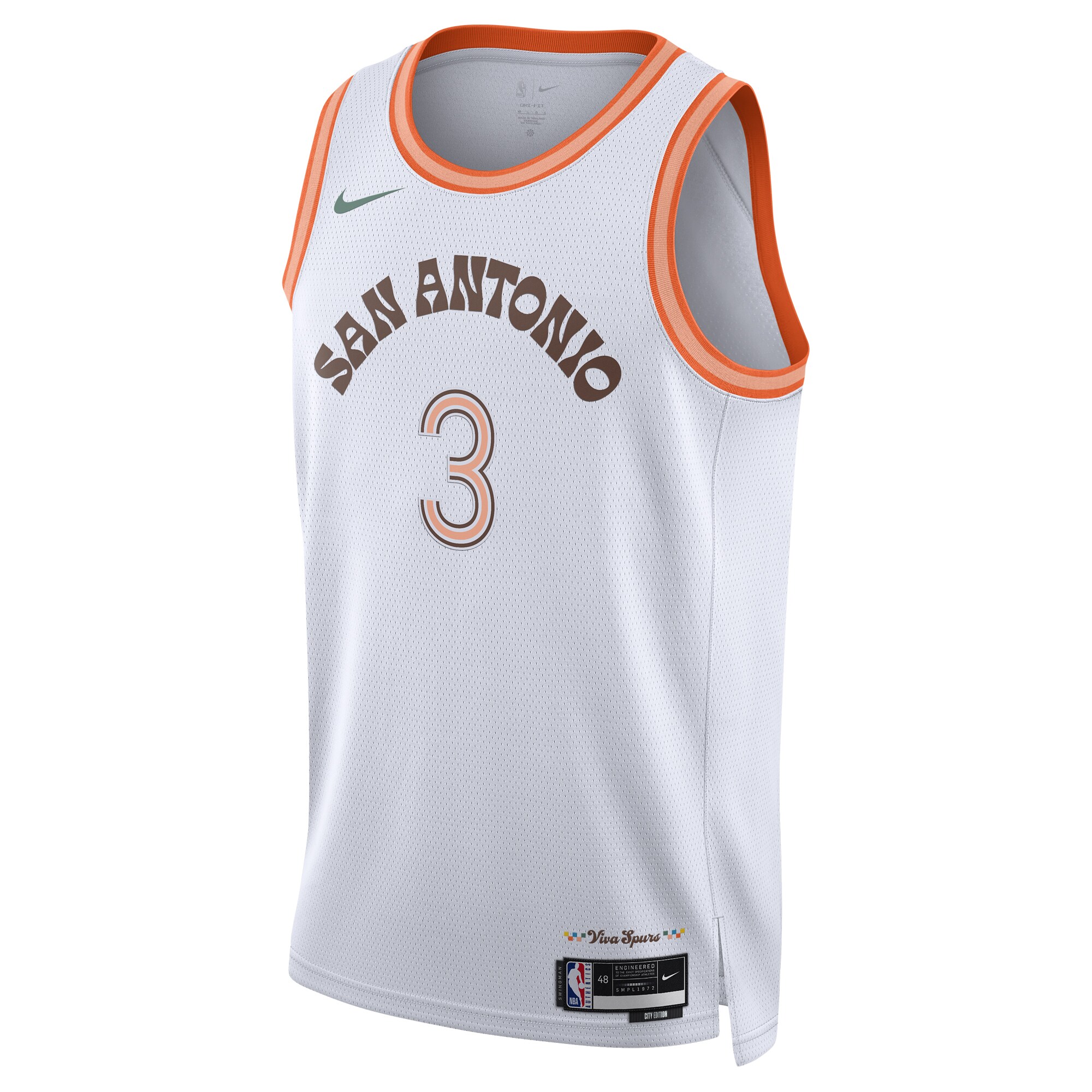 Keldon Johnson San Antonio Spurs Unisex 2023\/24 Swingman Jersey - White - City Edition