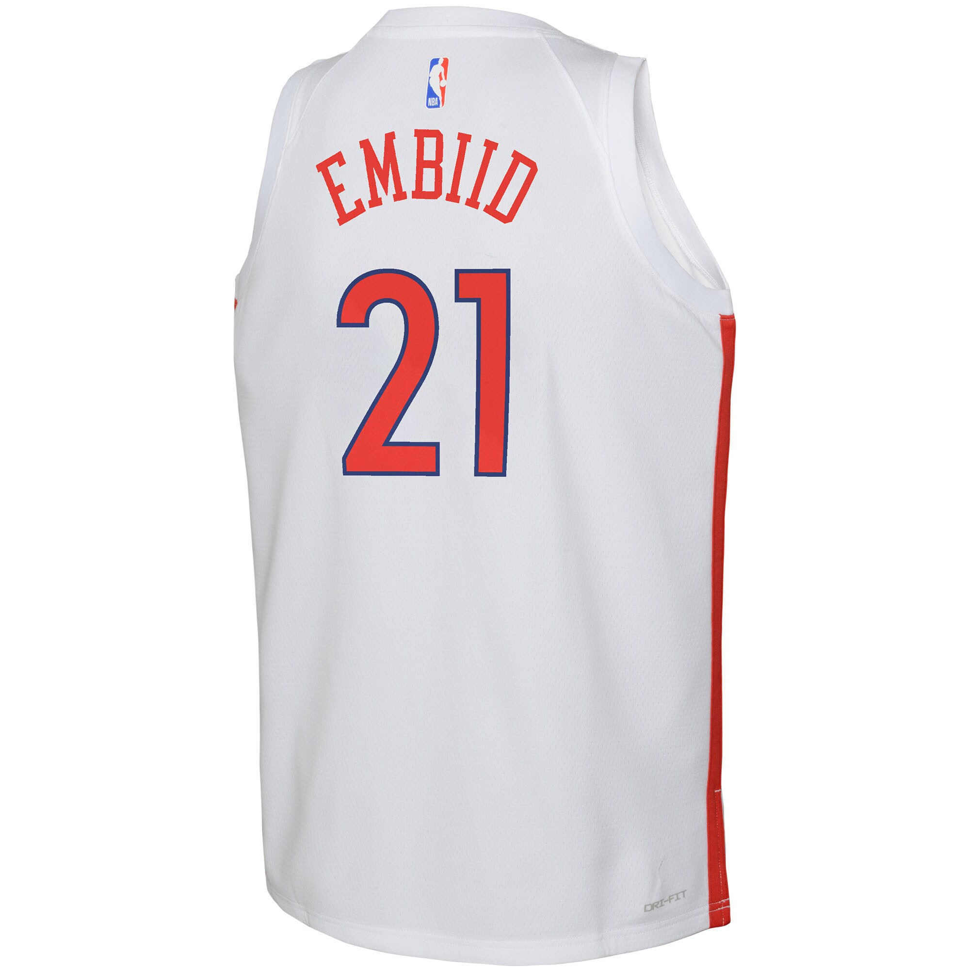 Joel Embiid Philadelphia 76ers  Youth 2022\/23 Swingman Jersey - City Edition - White