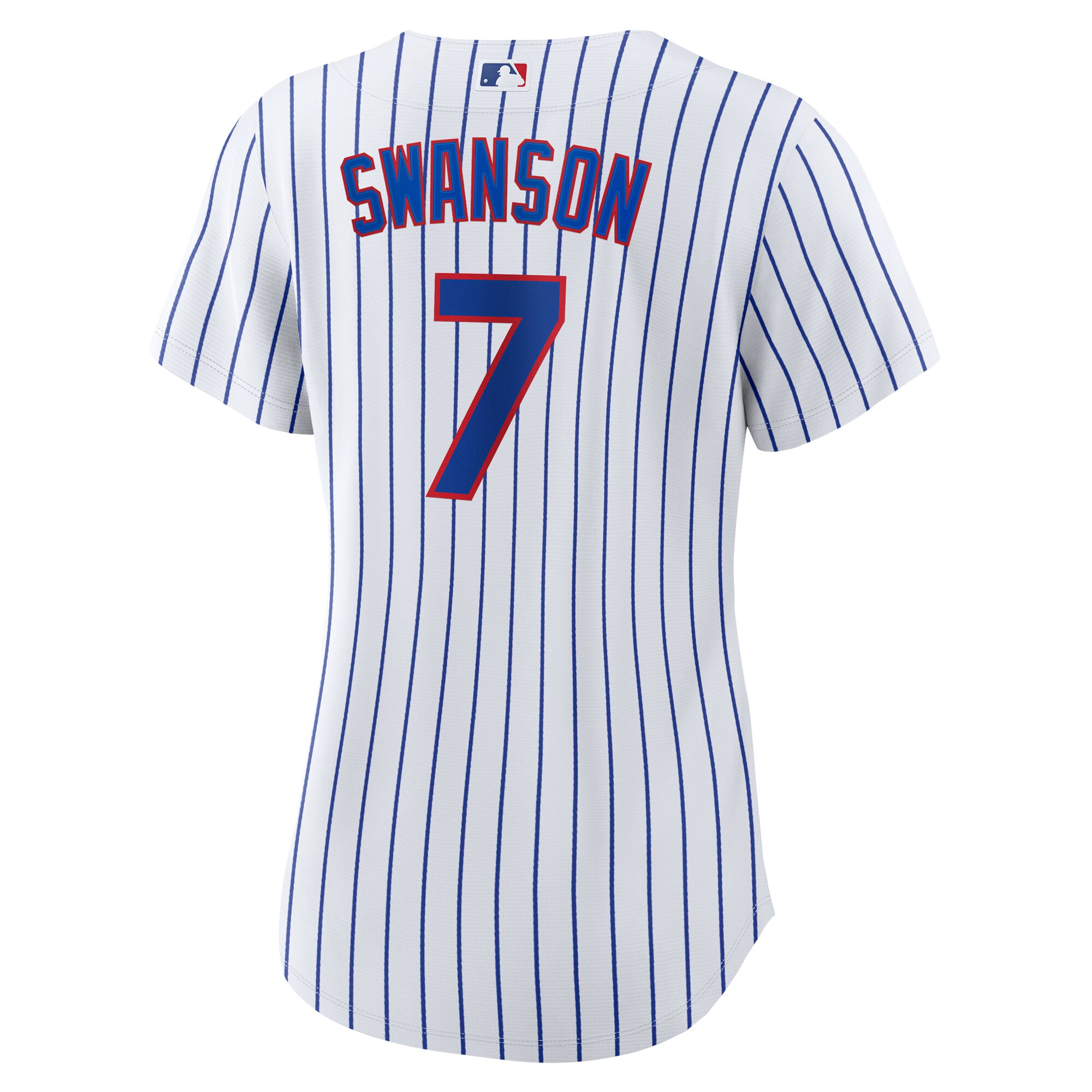 Dansby Swanson Chicago Cubs  Women's Home Replica Player Jersey - White\/Royal