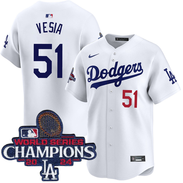 Alex Vesia Los Angeles Dodgers Home Limited World Series Champions Jersey
