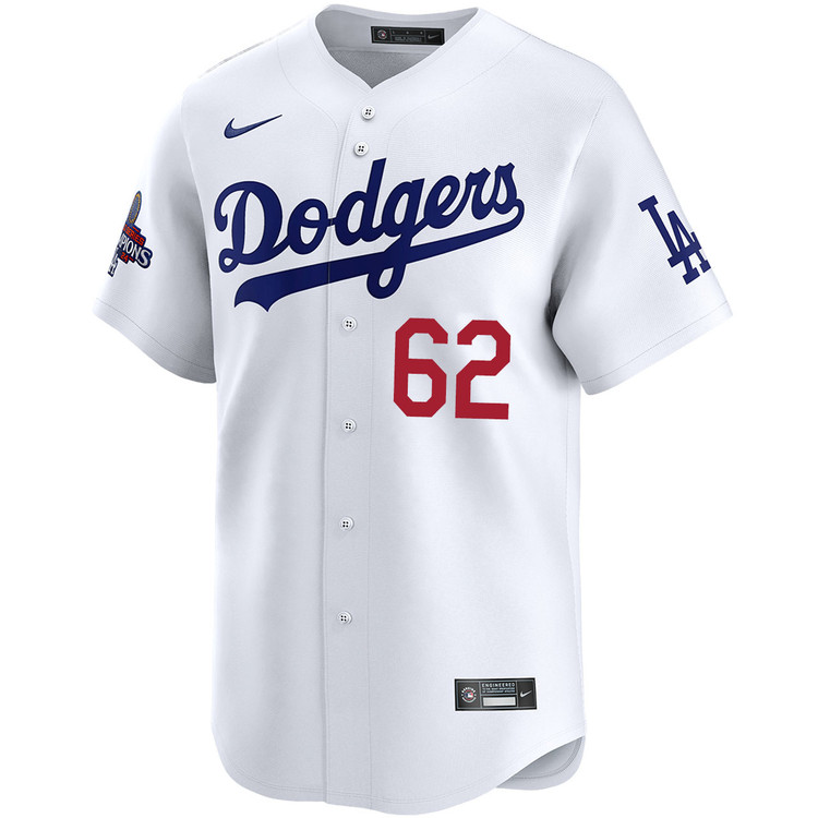 Zach Logue Los Angeles Dodgers Youth Home Limited World Series Champions Jersey