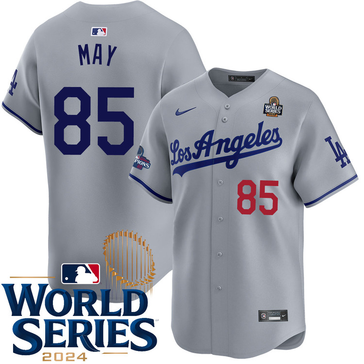 Dustin May Los Angeles Dodgers Road Limited World Series Jersey