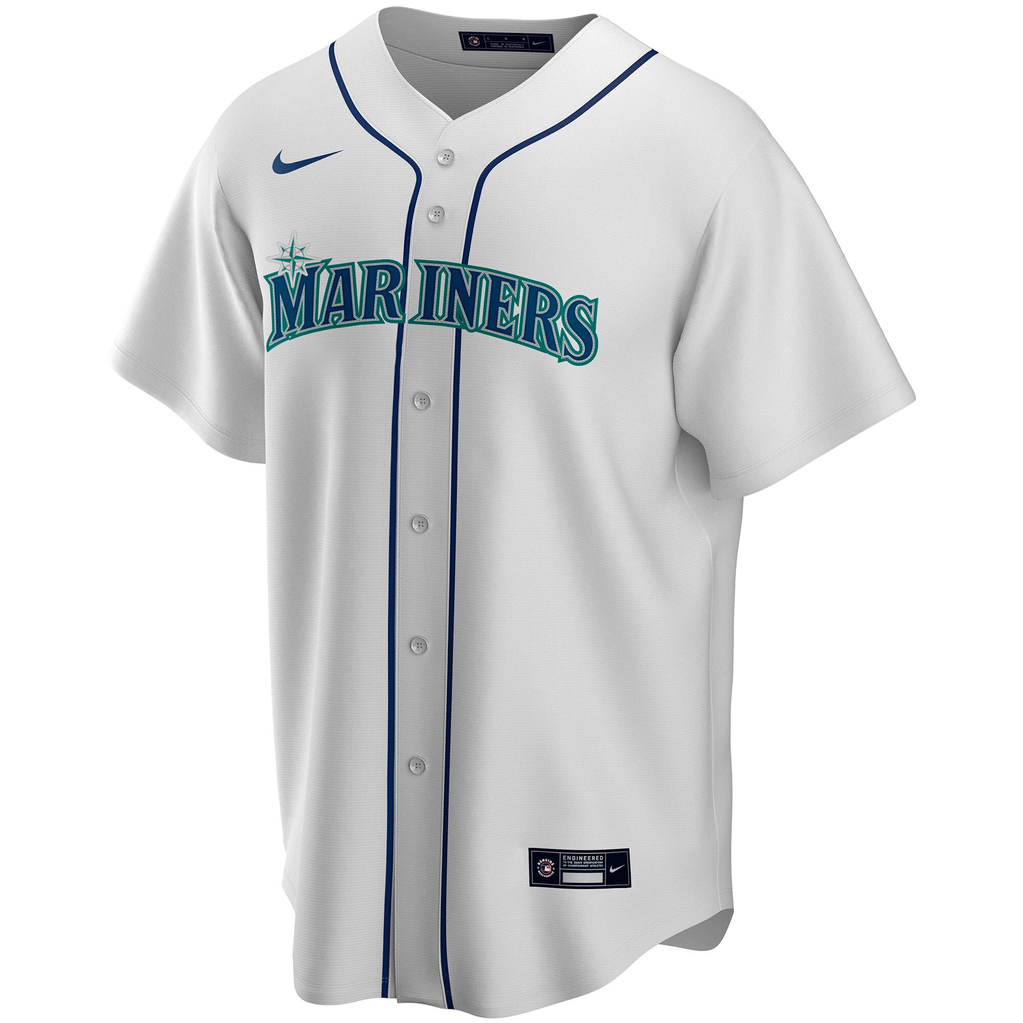 Seattle Mariners  Home Replica Custom Jersey - White