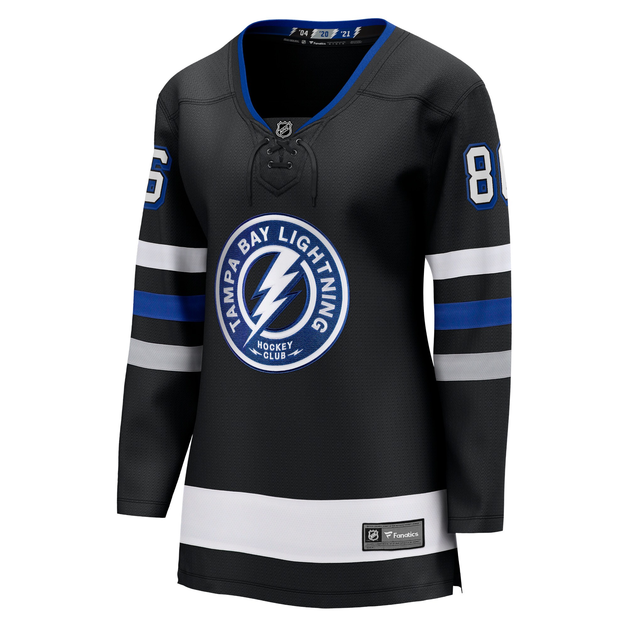 Nikita Kucherov Tampa Bay Lightning Fanatics Women's Alternate Premier Breakaway Player Jersey - Black