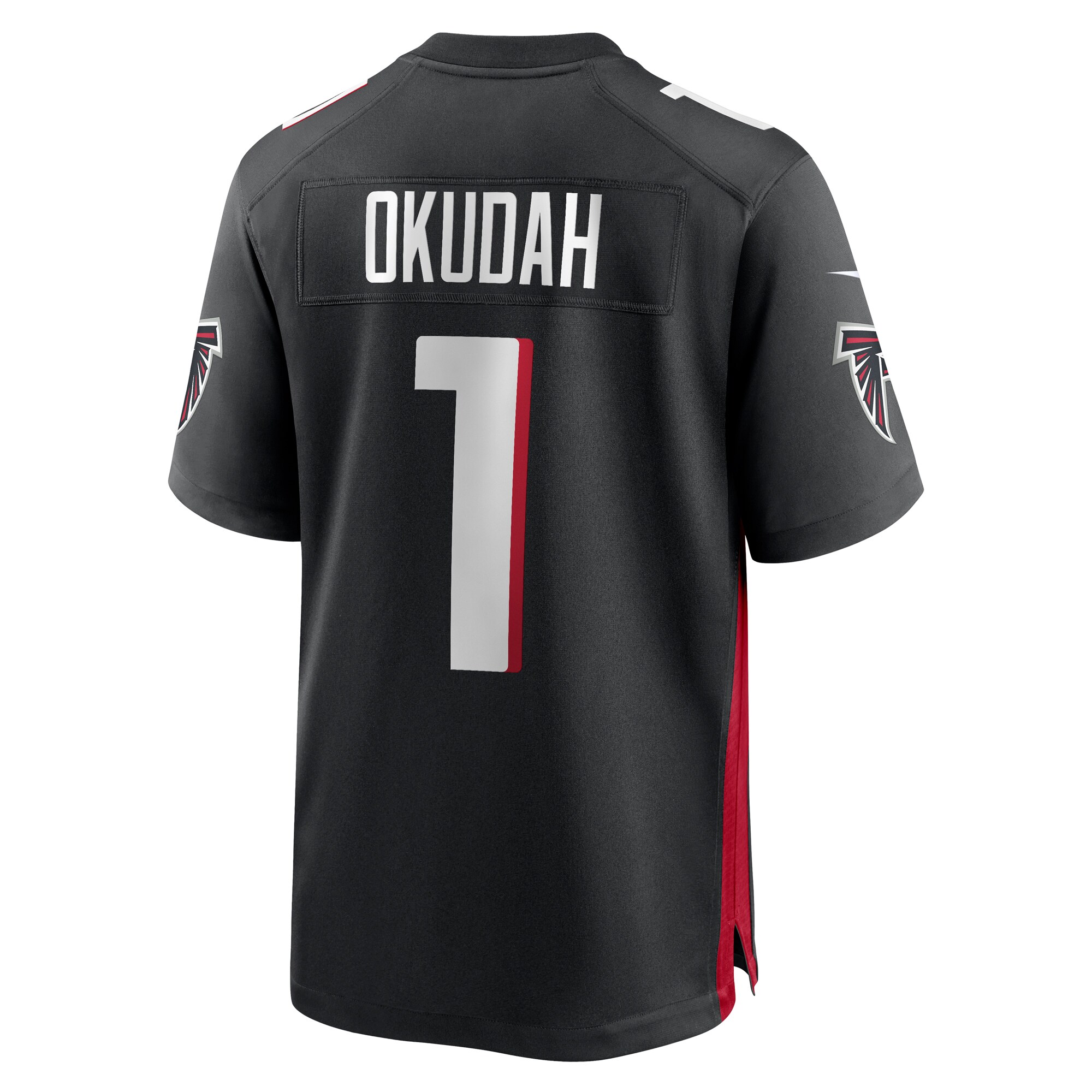 Jeff Okudah Atlanta Falcons  Game Player Jersey - Black
