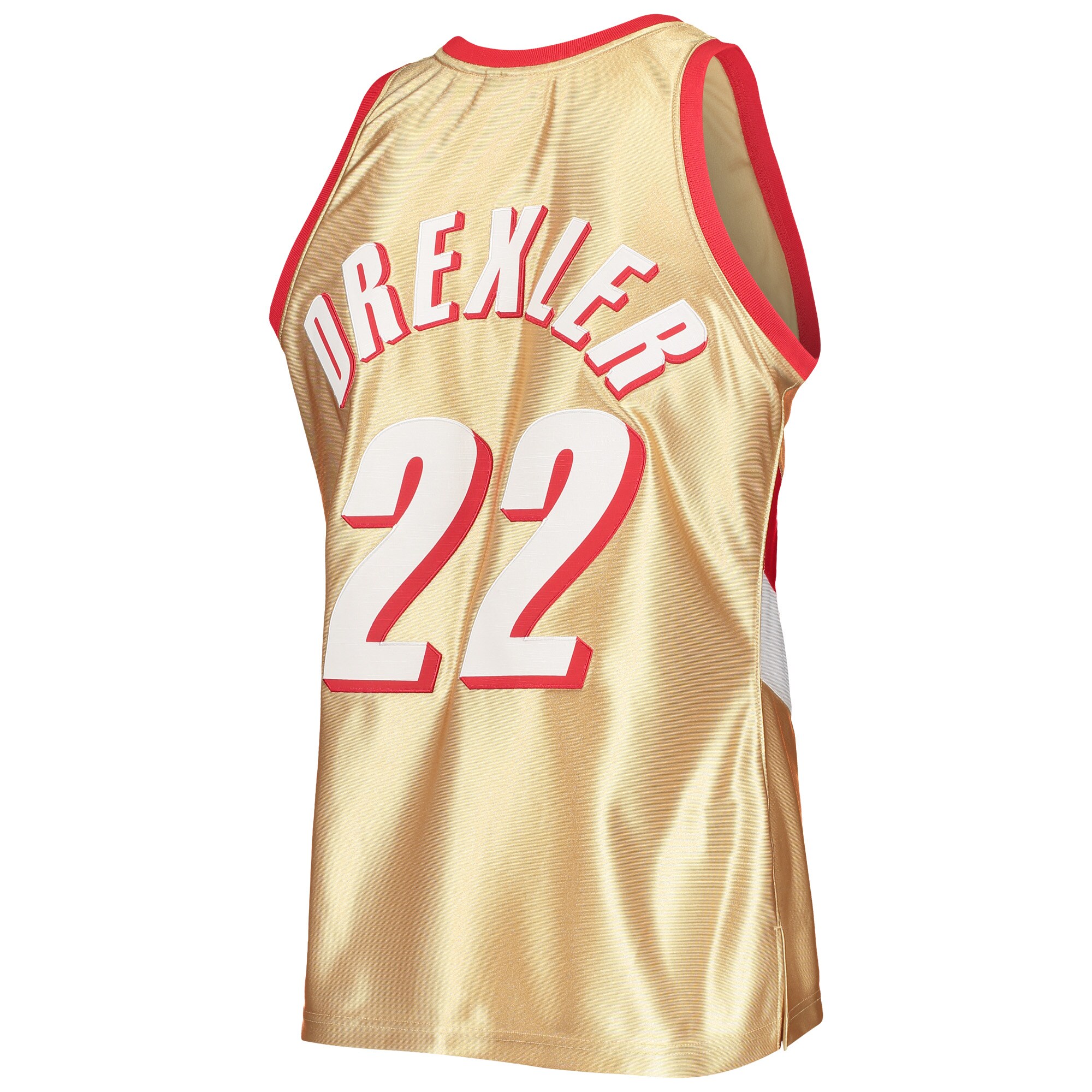 Clyde Drexler Portland Trail Blazers Mitchell & Ness 75th Anniversary 1991\/92 Hardwood Classics Swingman Jersey - Gold