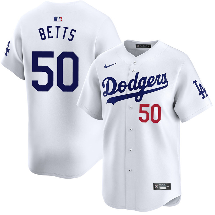 Mookie Betts Los Angeles Dodgers Home Limited Jersey