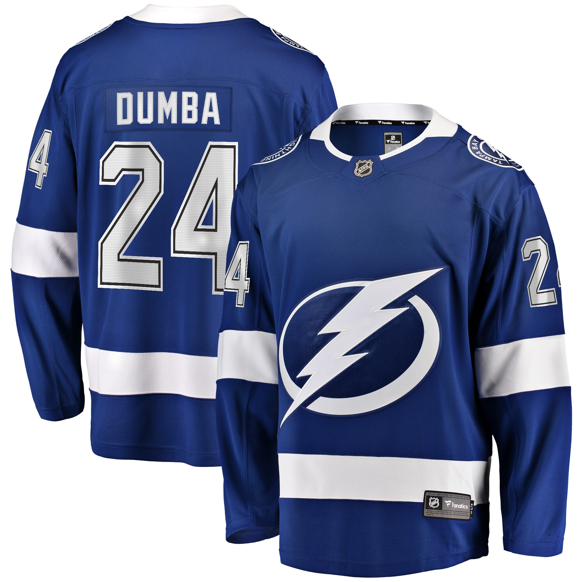 Matt Dumba Tampa Bay Lightning Fanatics Home PremierBreakaway Player Jersey - Blue
