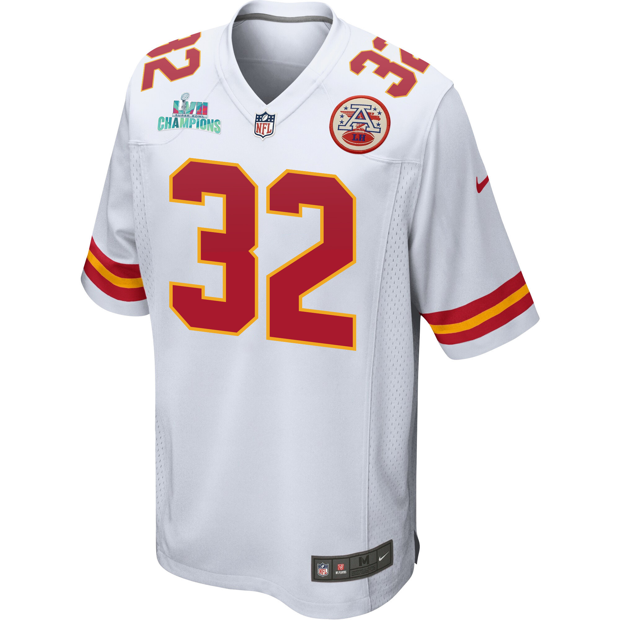 Nick Bolton 32 Kansas City Chiefs Super Bowl LVII Champions Men Game Jersey - White