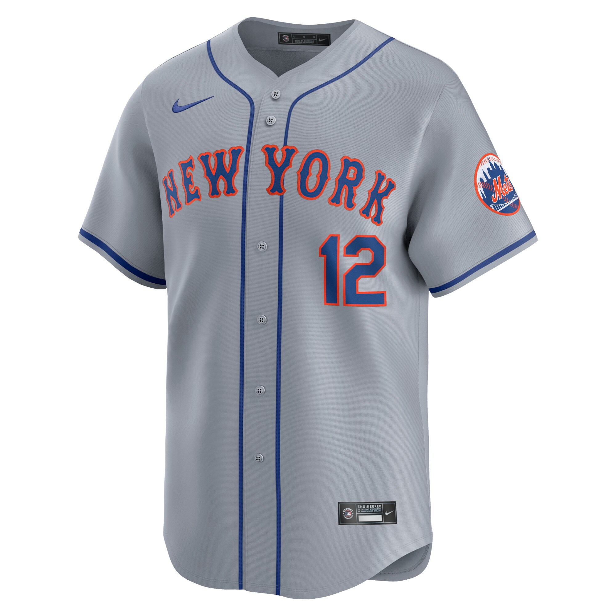 Francisco Lindor New York Mets  Away Limited Player Jersey - Gray
