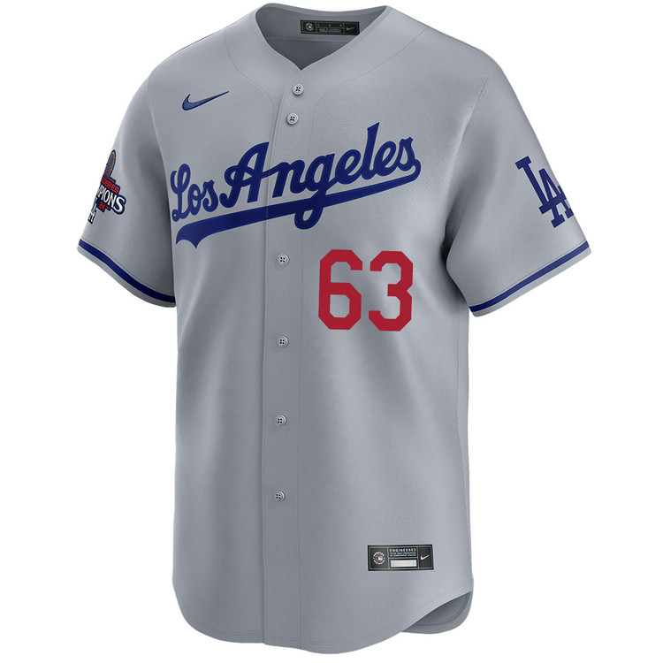 Kyle Hurt Los Angeles Dodgers Road Limited World Series Champions Jersey