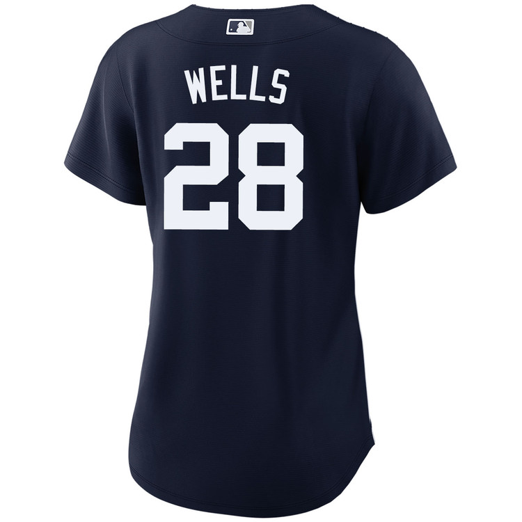 Austin Wells New York Yankees Women's Alternate Navy World Series Jersey