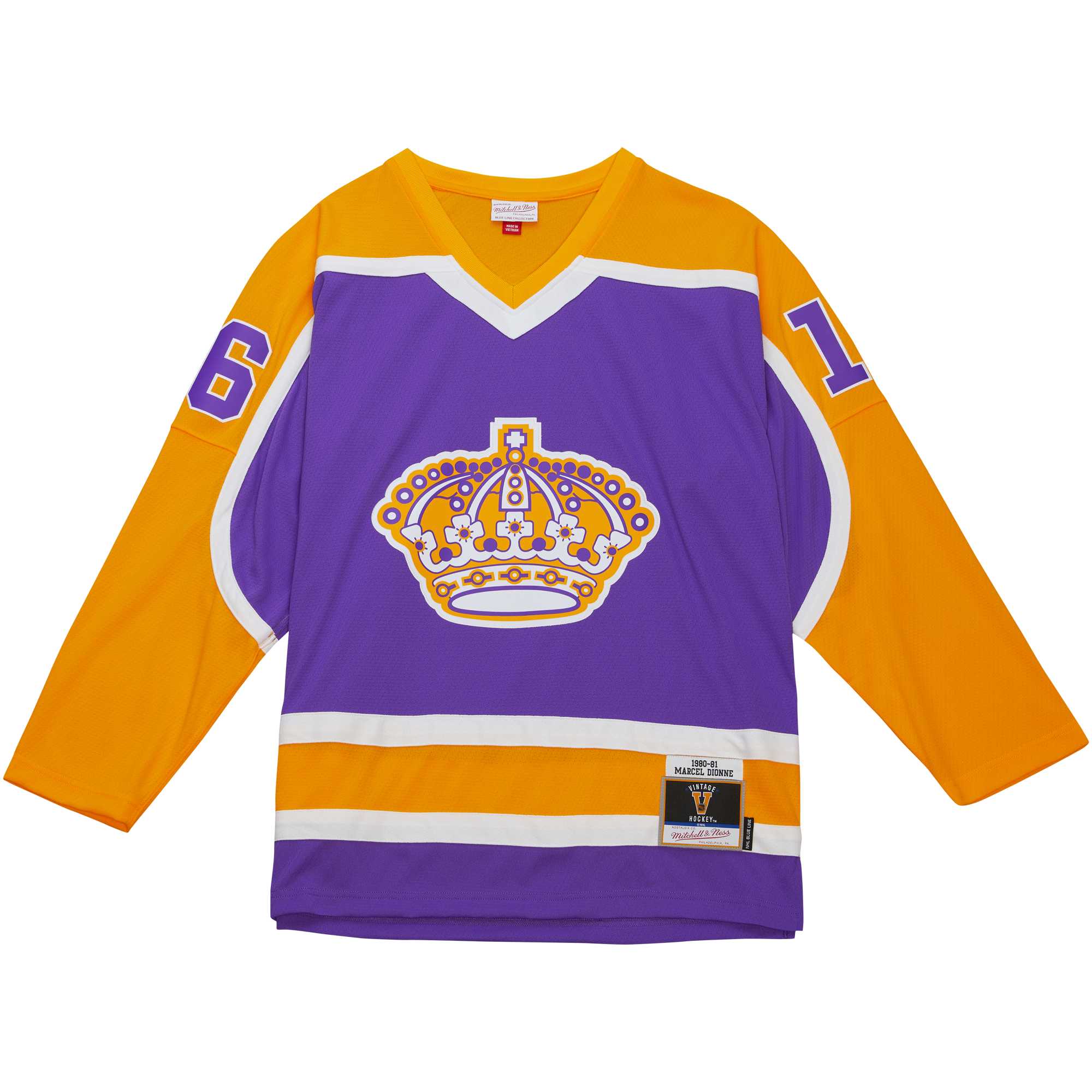 Marcel Dionne Los Angeles Kings Mitchell & Ness 1980\/81 Blue Line Player Jersey - Purple