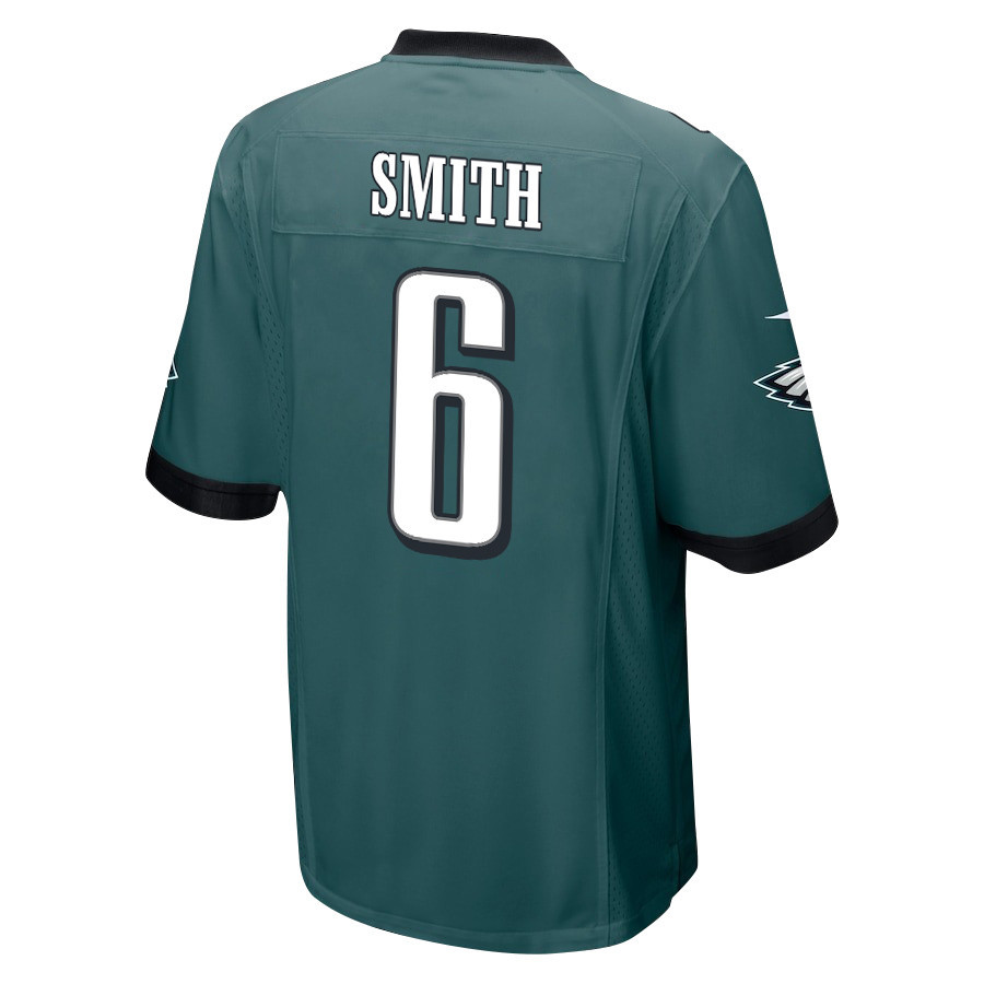 DeVonta Smith 6 Philadelphia Eagles Super Bowl LIX New Orleans Patch Game Men Jersey - Midnight Green