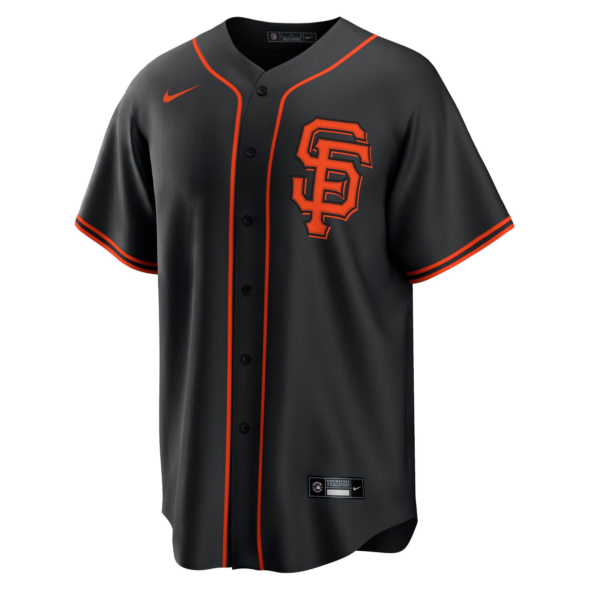 Mike Yastrzemski San Francisco Giants Alternate Replica Player Name Jersey - Black