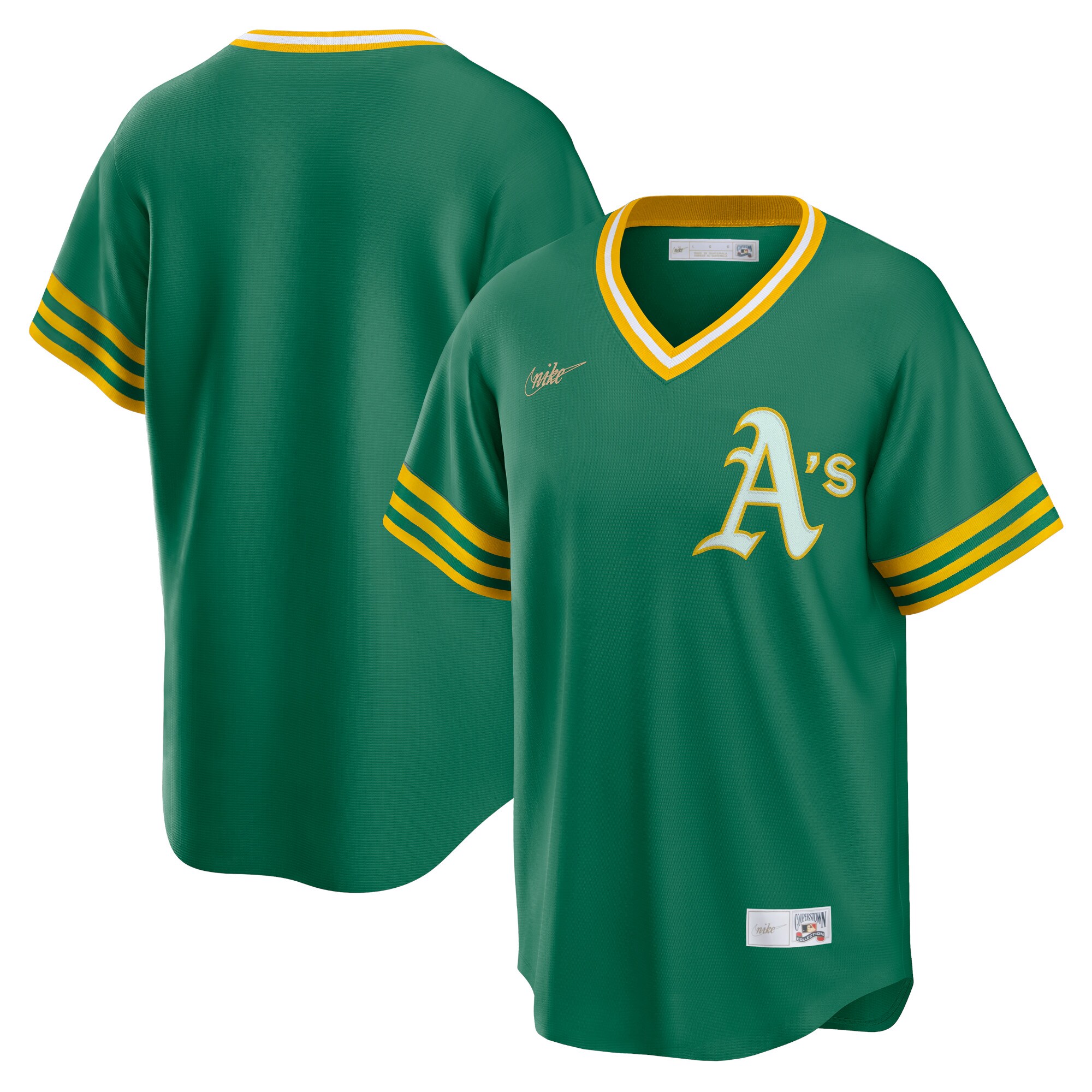 Oakland Athletics Road Cooperstown Collection Team Jersey - Kelly Green