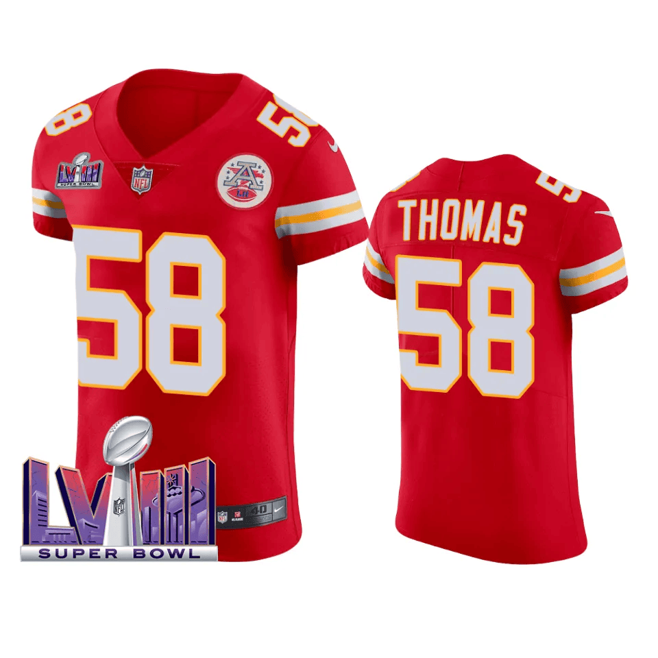 Derrick Thomas 58 Kansas City Chiefs Super Bowl LVIII Vapor Elite Jersey