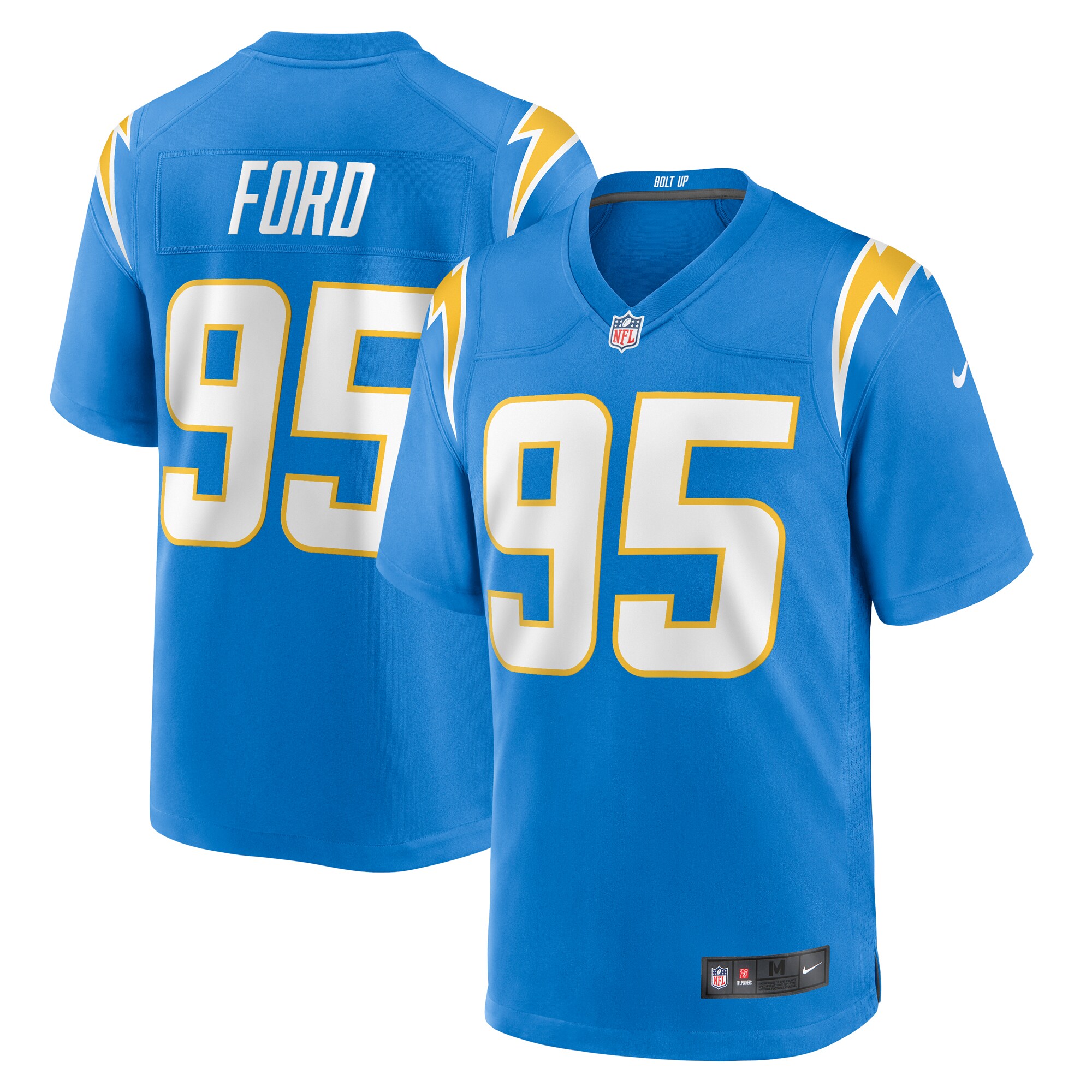 Poona Ford Los Angeles Chargers   Game Jersey -  Powder Blue