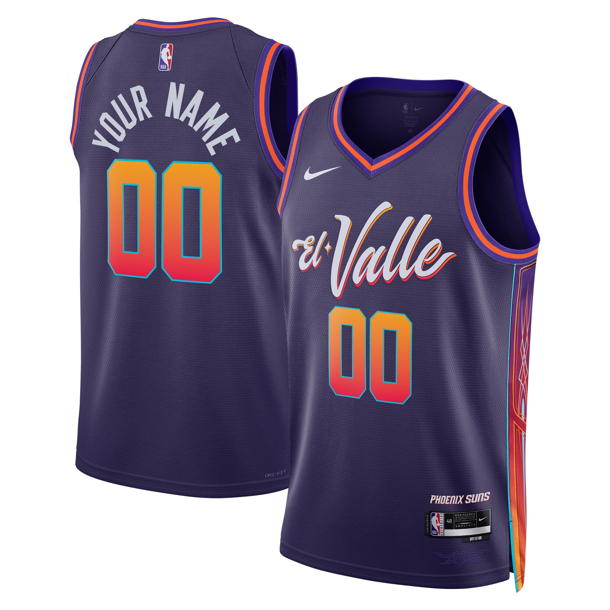 Phoenix Suns Unisex 2023\/24 Custom Swingman Jersey - Purple - City Edition