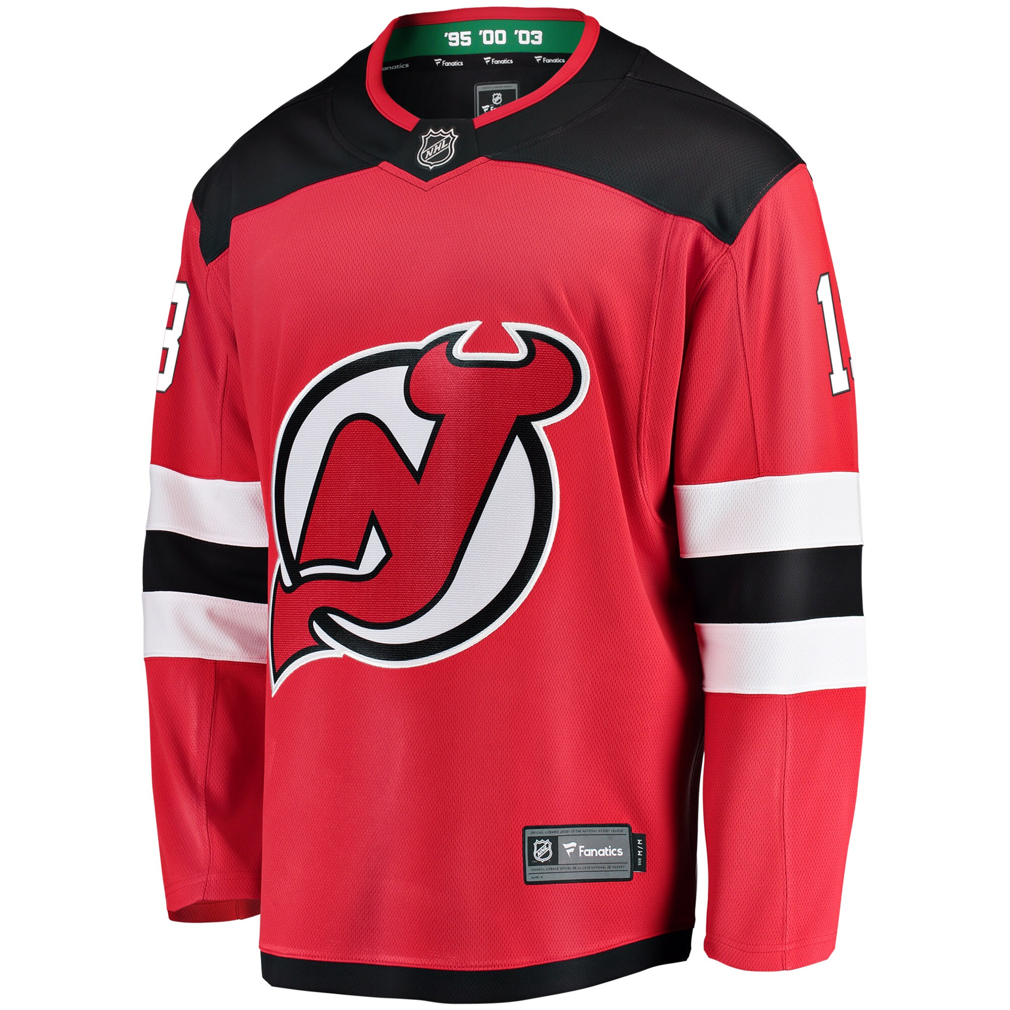 Nico Hischier New Jersey Devils Fanatics Youth Home Breakaway Player Jersey - Red