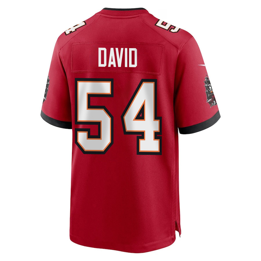 Lavonte David 54 Tampa Bay Buccaneers Super Bowl LIX New Orleans Patch Game Men Jersey - Red