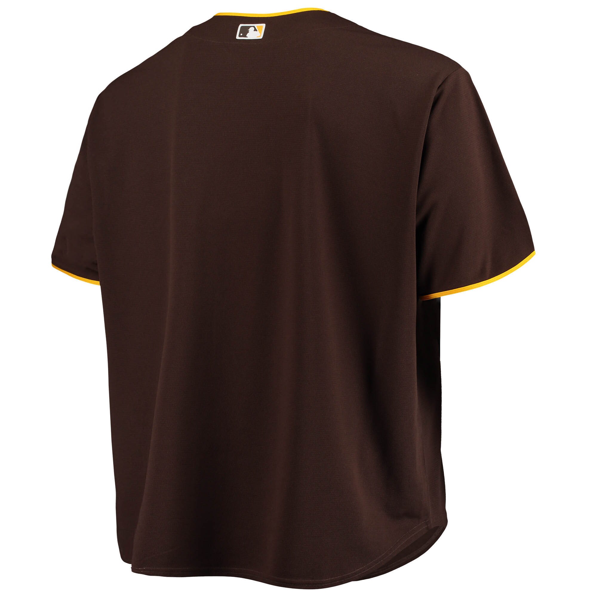 San Diego Padres Big & Tall Alternate Replica Team Jersey - Sand\/Brown