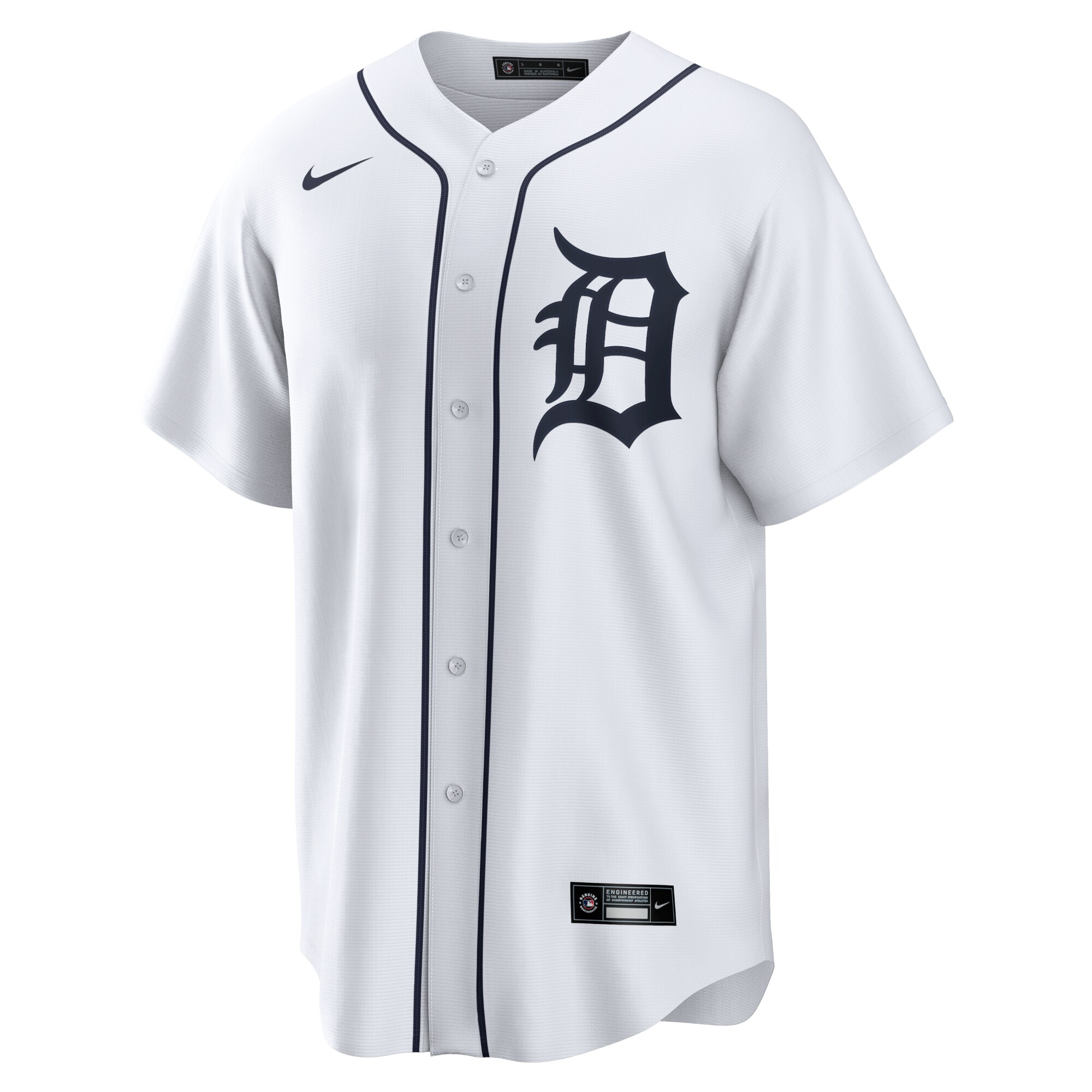 Detroit Tigers  Home Replica Team Jersey - White