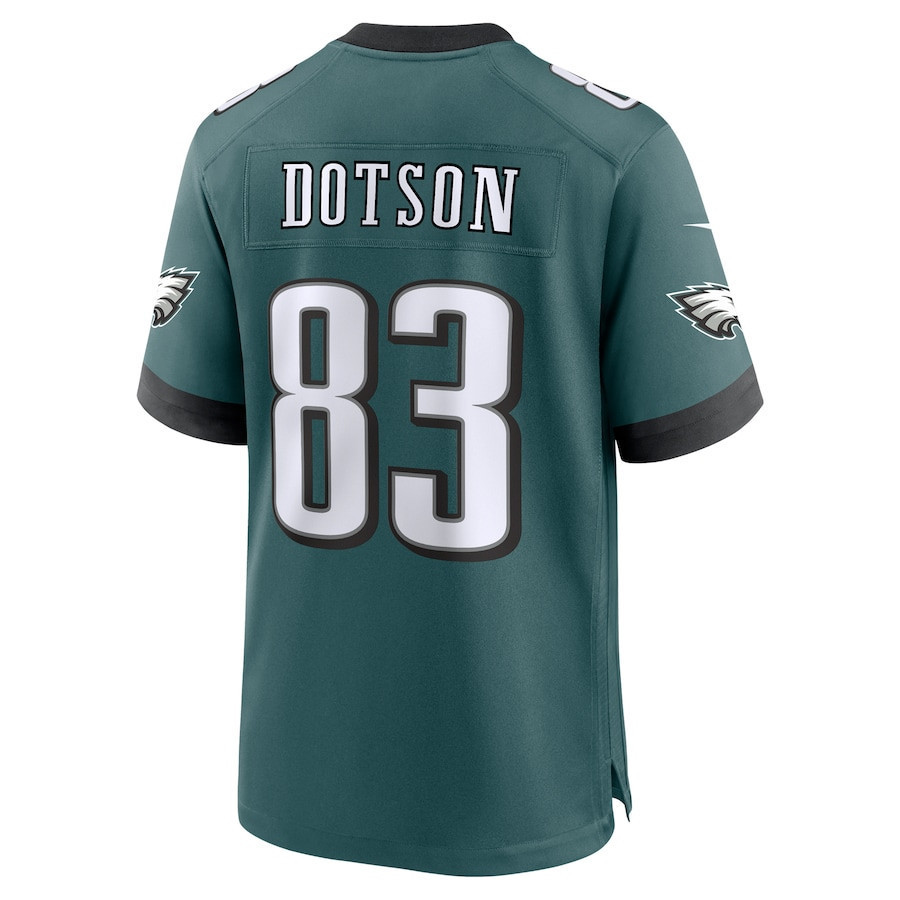 Jahan Dotson #83 Philadelphia Eagles Super Bowl LIX Jersey - Men's - Midnight Green
